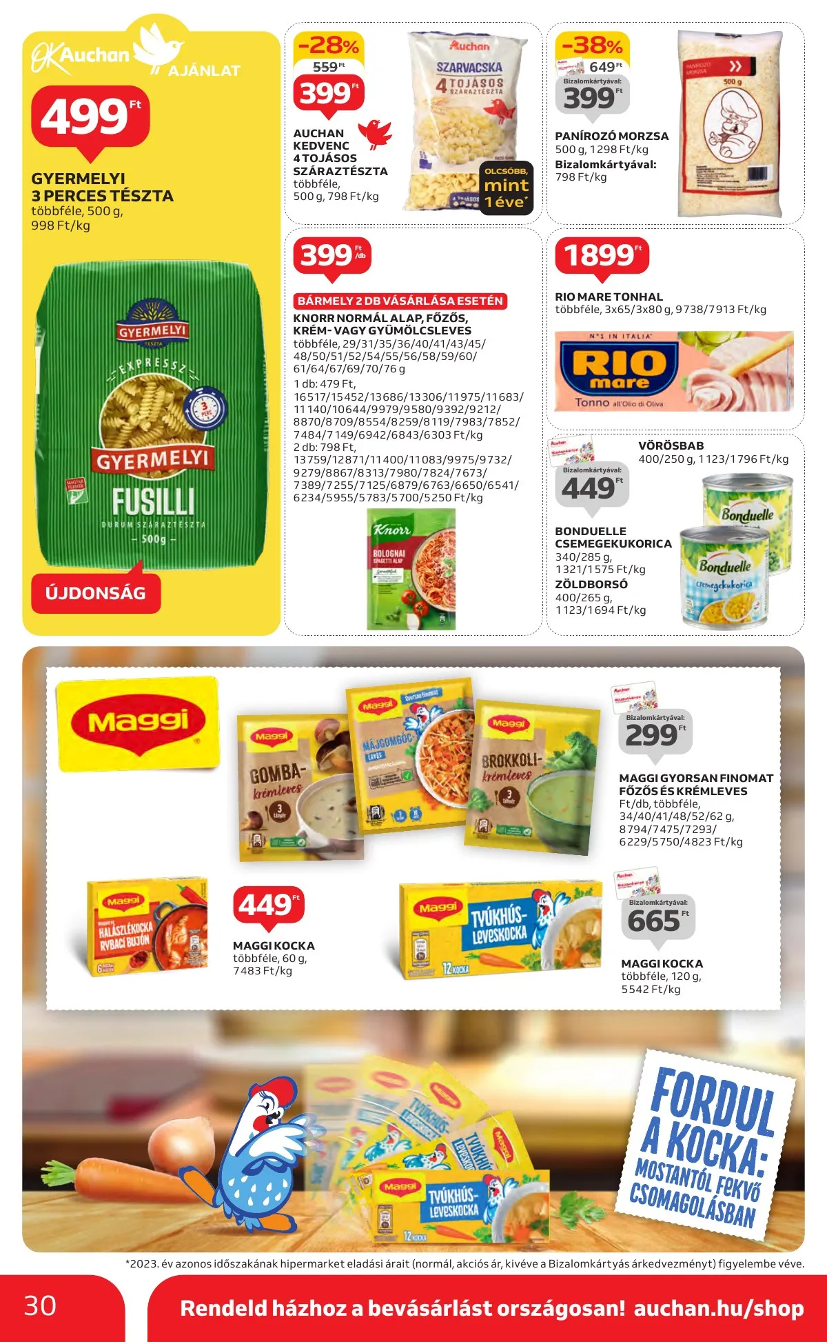 Auchan akciós újság Hipermarket 10.31–11.06 – 30. oldal