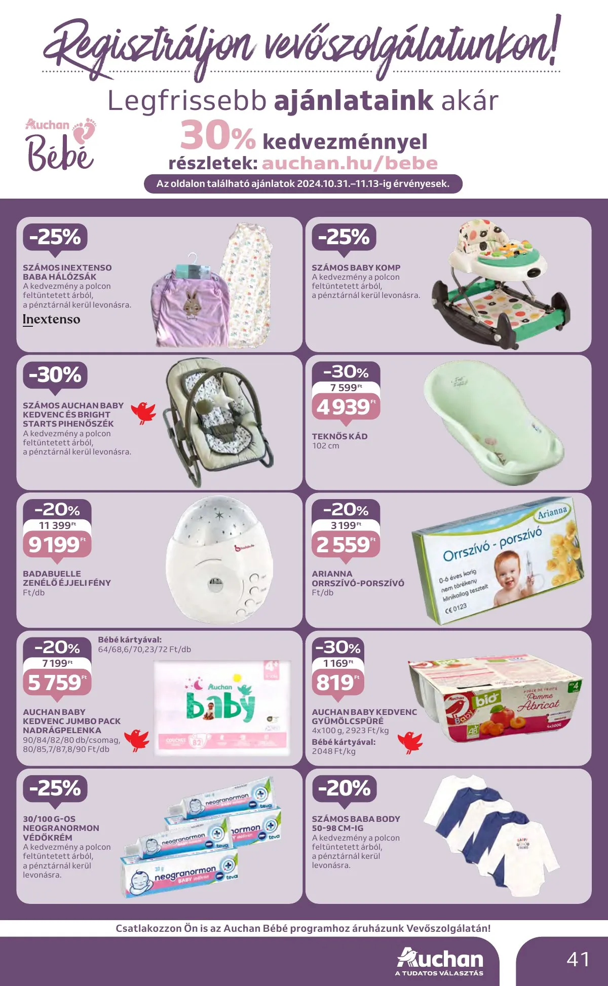 Auchan akciós újság Hipermarket 10.31–11.06 – 41. oldal