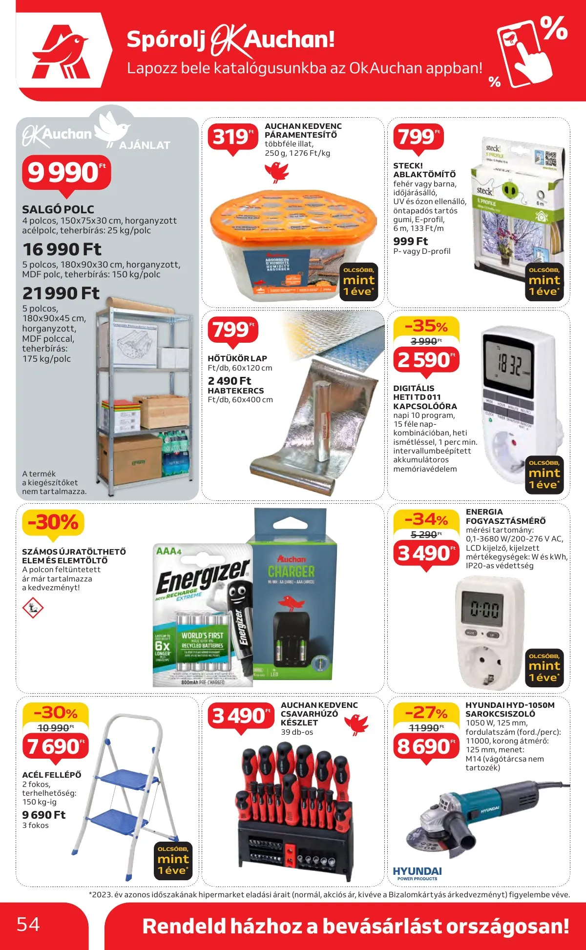 Auchan akciós újság Hipermarket 10.31–11.06 – 54. oldal