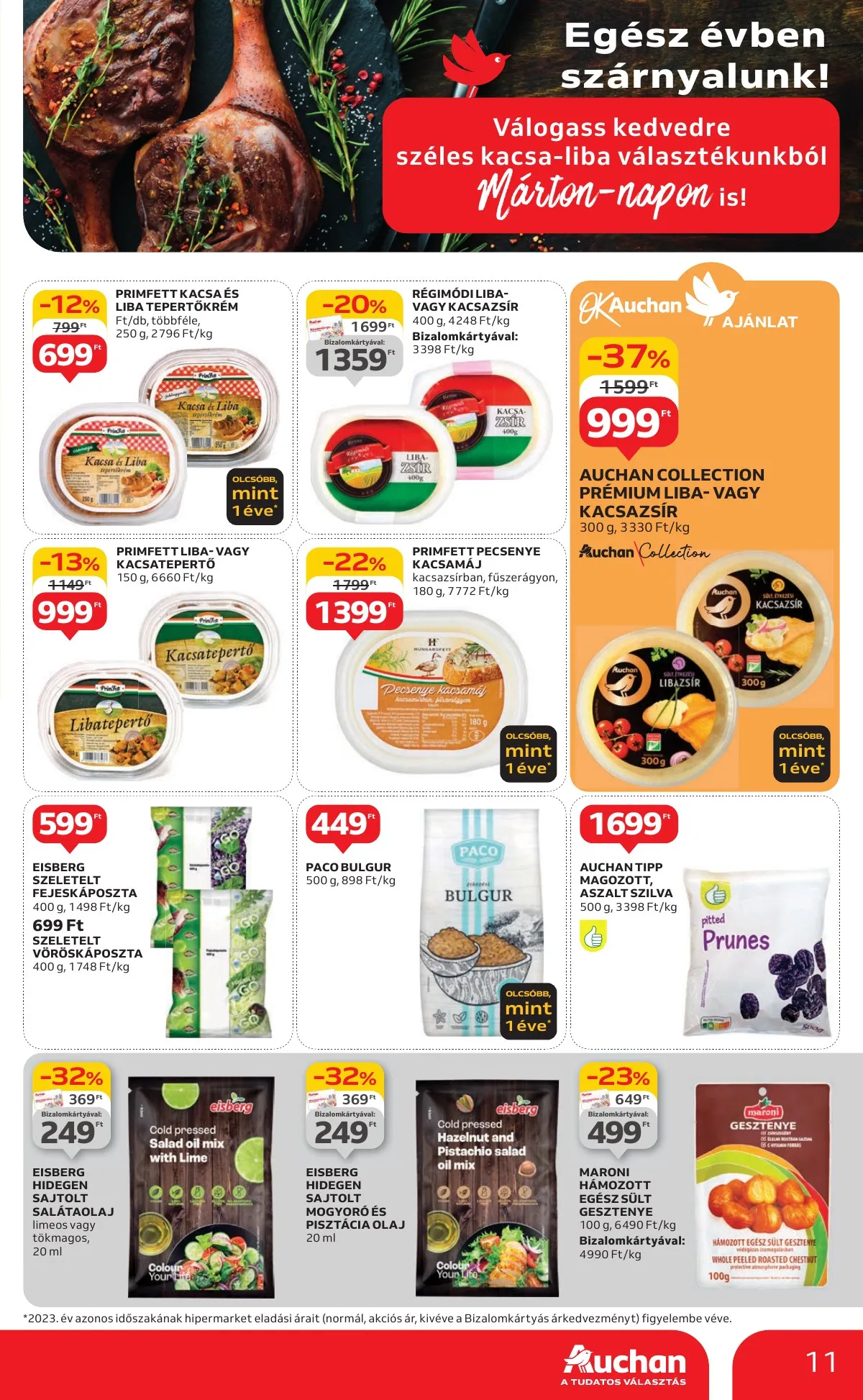 Auchan akciós újság Hipermarket 11.07–11.13 – 11. oldal