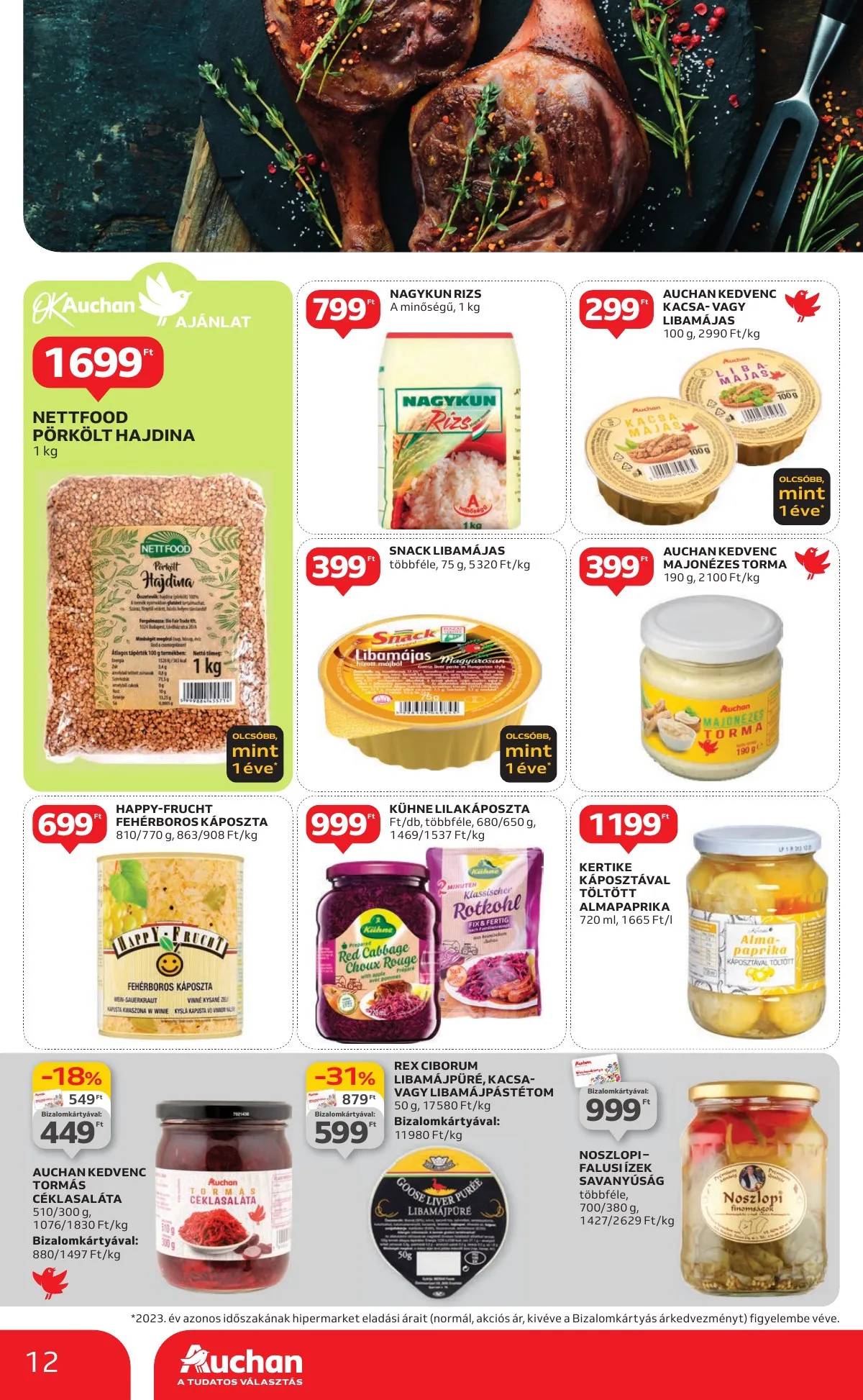 Auchan akciós újság Hipermarket 11.07–11.13 – 12. oldal