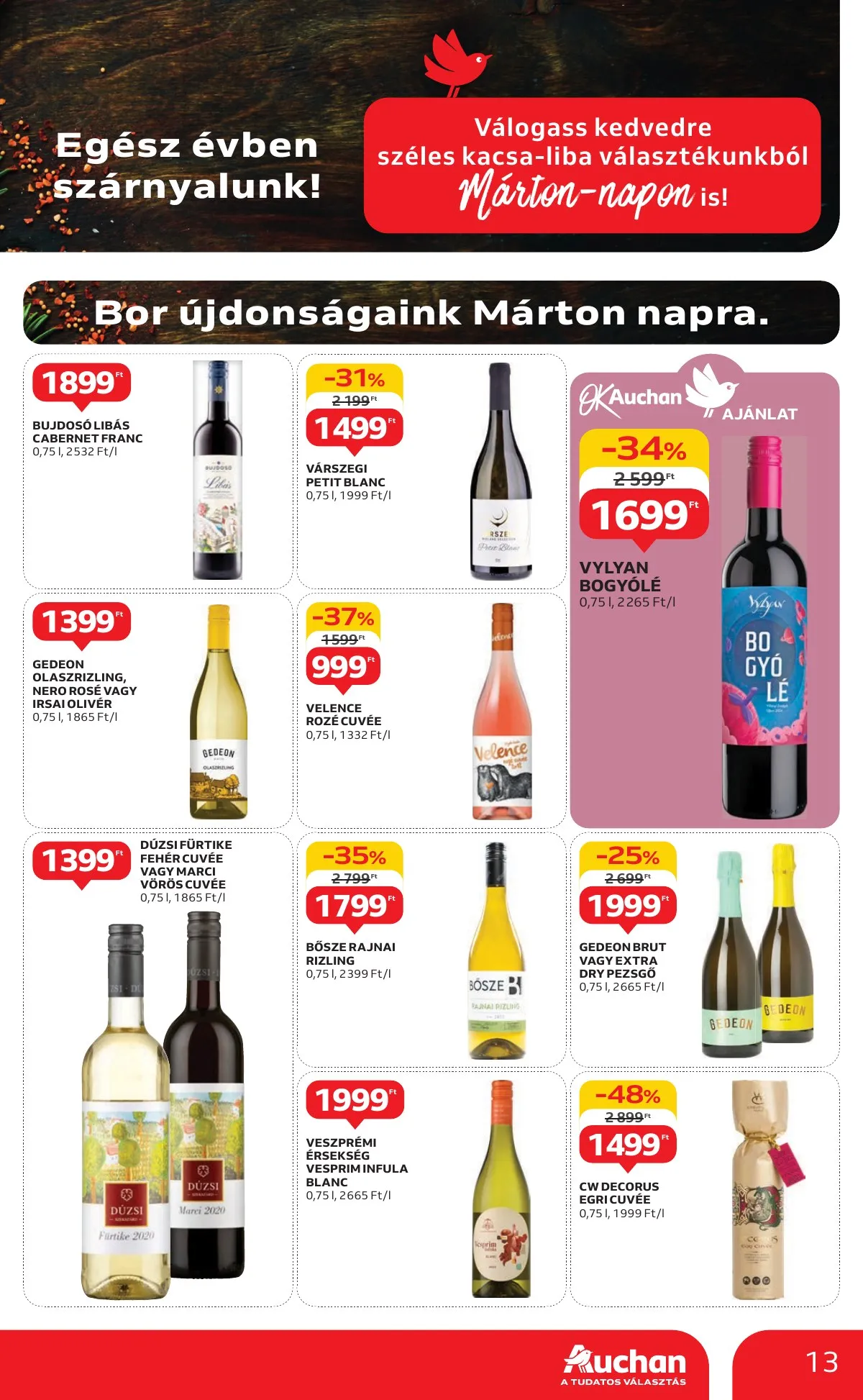 Auchan akciós újság Hipermarket 11.07–11.13 – 13. oldal