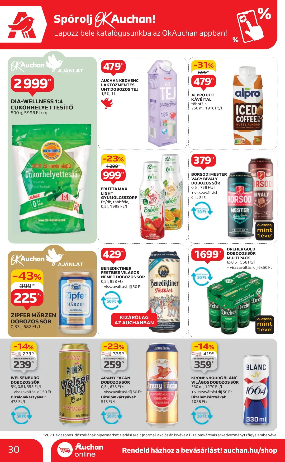 Auchan akciós újság Hipermarket 11.07–11.13 – 30. oldal