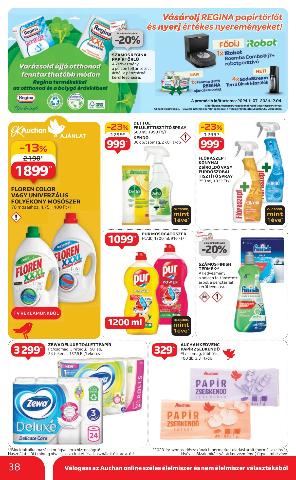 Auchan akciós újság Hipermarket 11.07–11.13 – 38. oldal