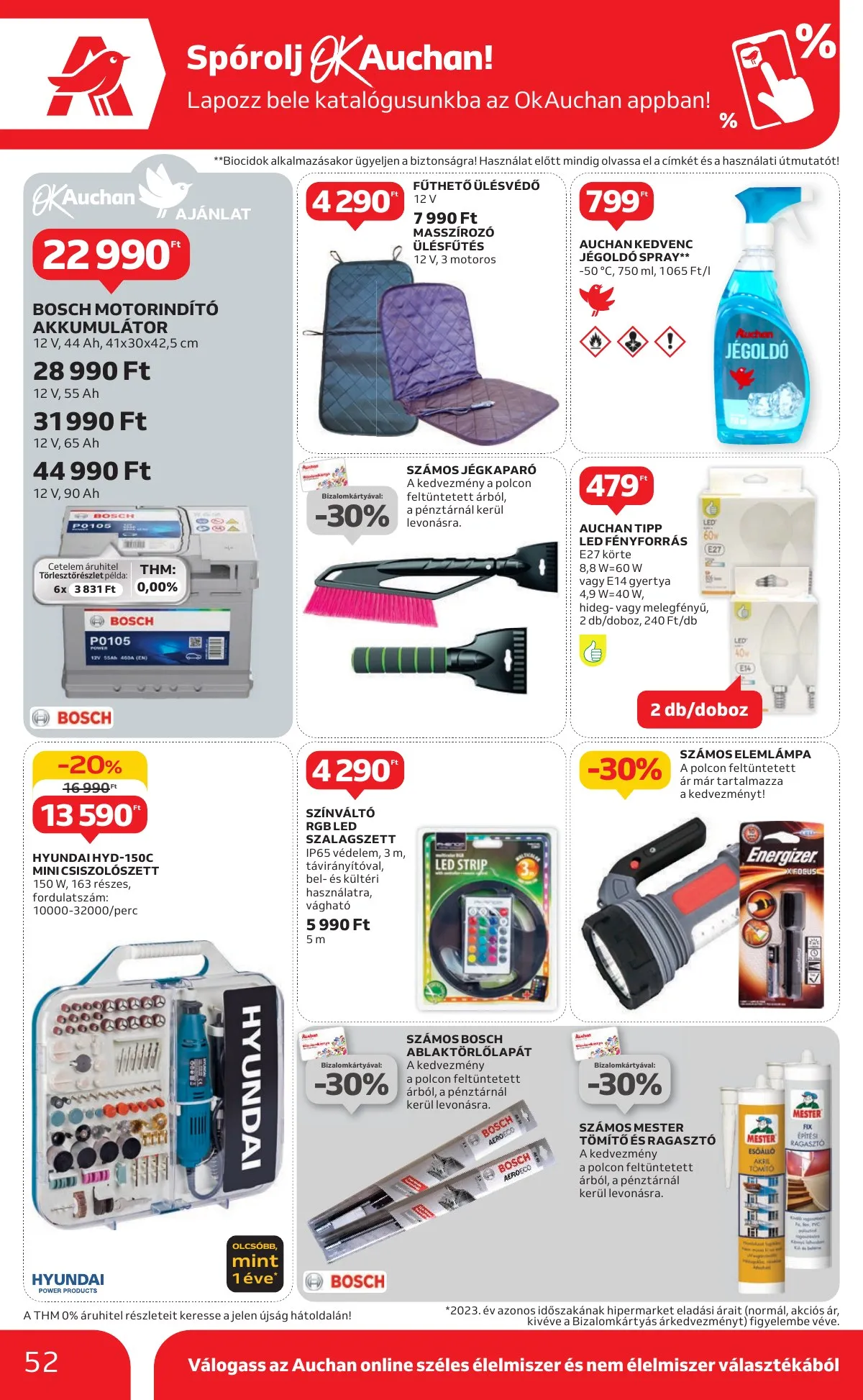 Auchan akciós újság Hipermarket 11.07–11.13 – 52. oldal