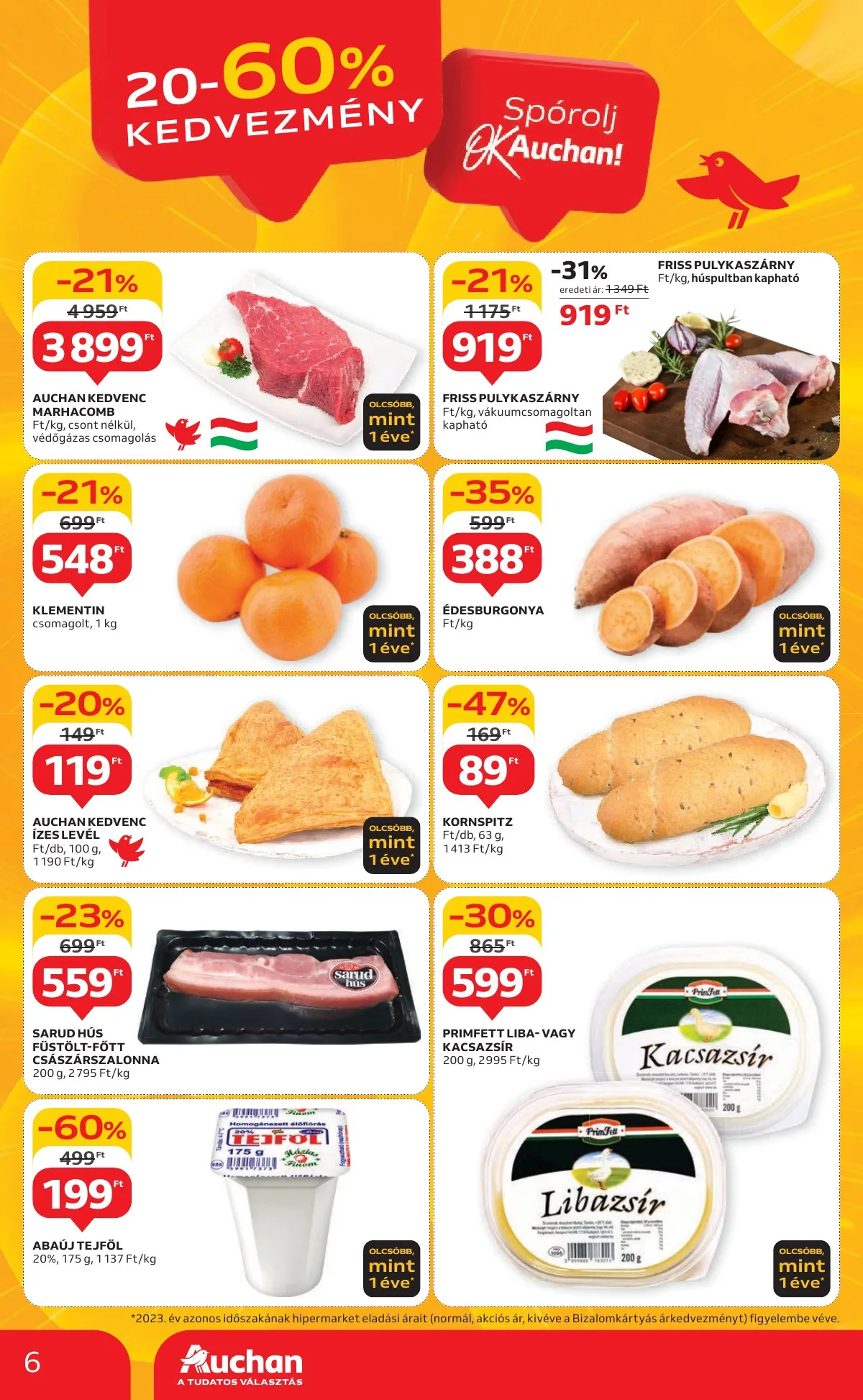 Auchan akciós újság Hipermarket 11.07–11.13 – 6. oldal