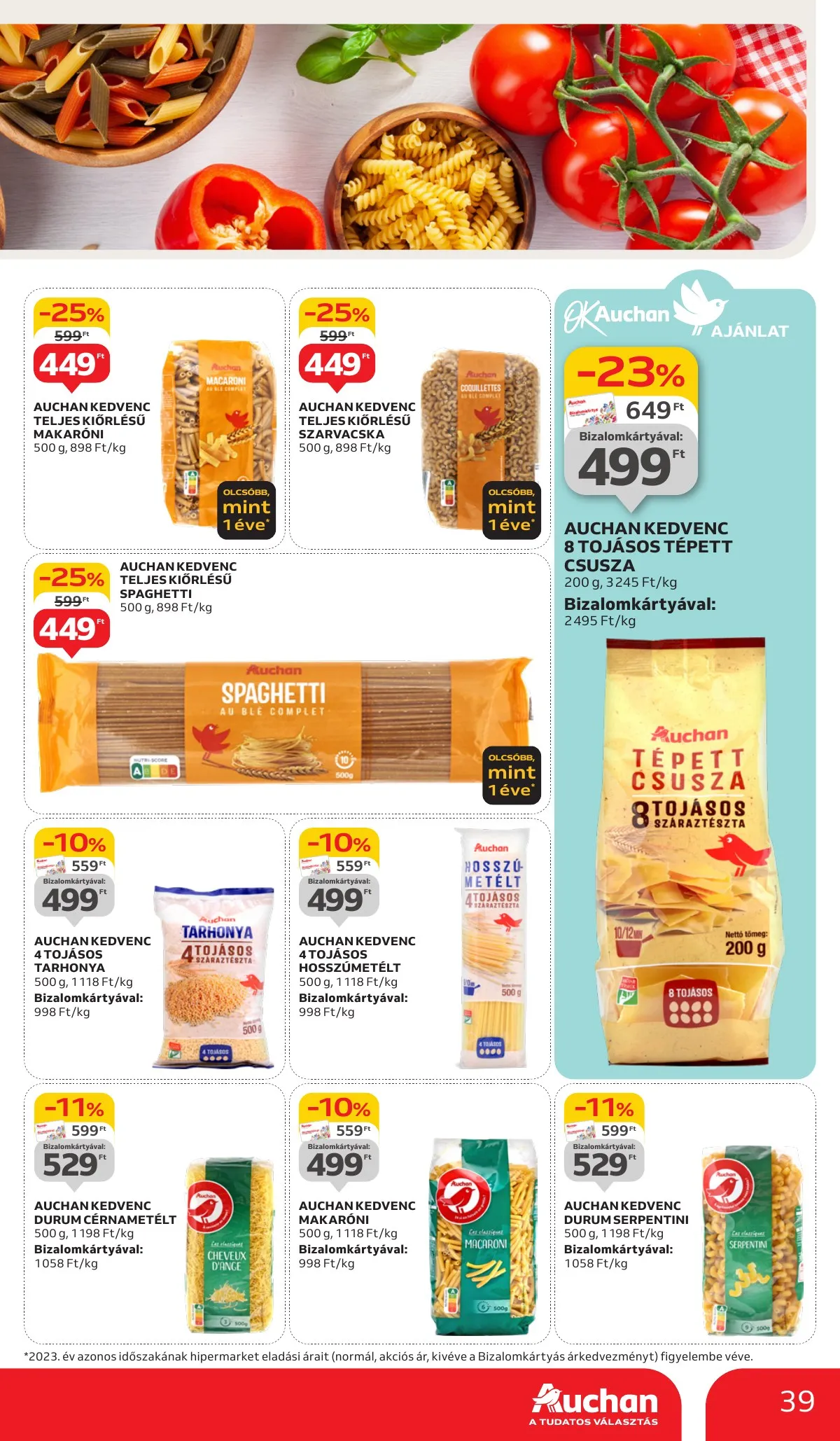 Auchan akciós újság Hipermarket 11.14–11.20 – 39. oldal
