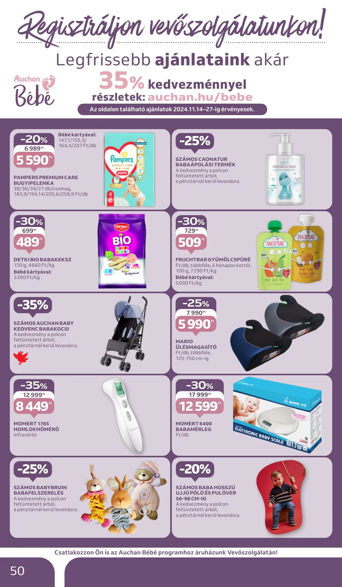 Auchan akciós újság Hipermarket 11.14–11.20 – 50. oldal