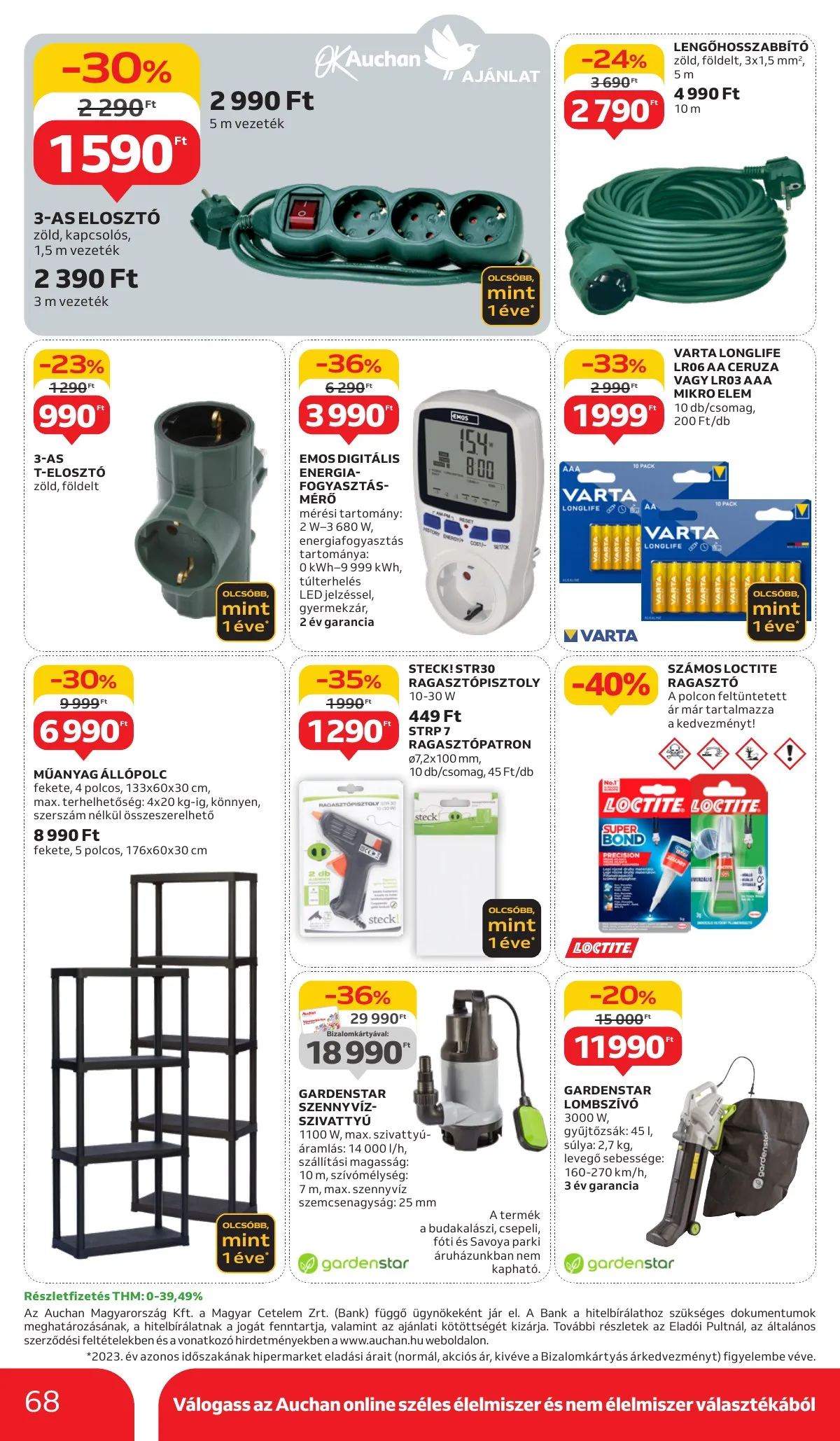 Auchan akciós újság Hipermarket 11.14–11.20 – 68. oldal