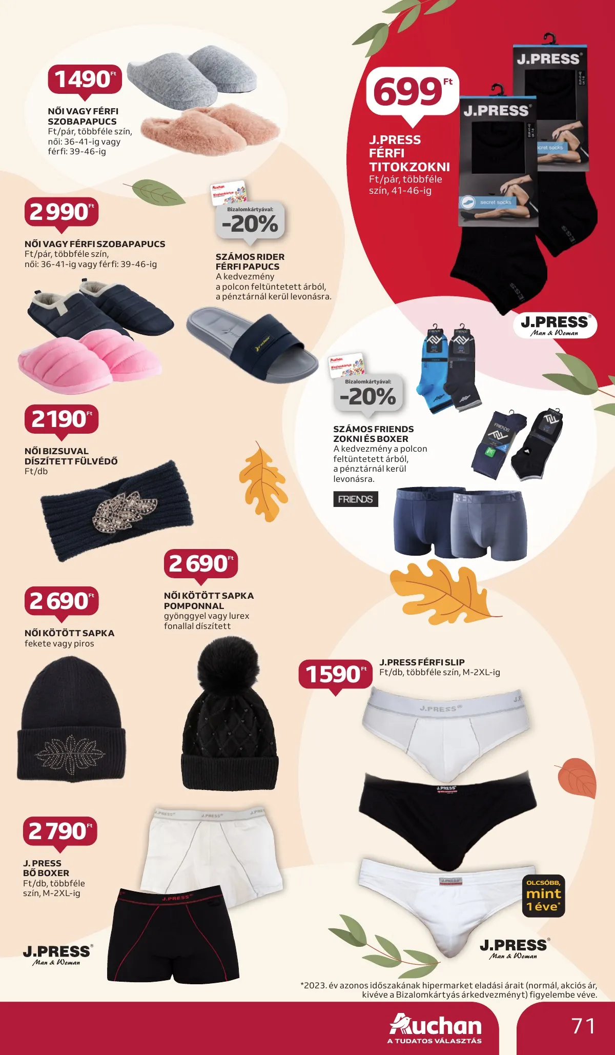 Auchan akciós újság Hipermarket 11.14–11.20 – 71. oldal