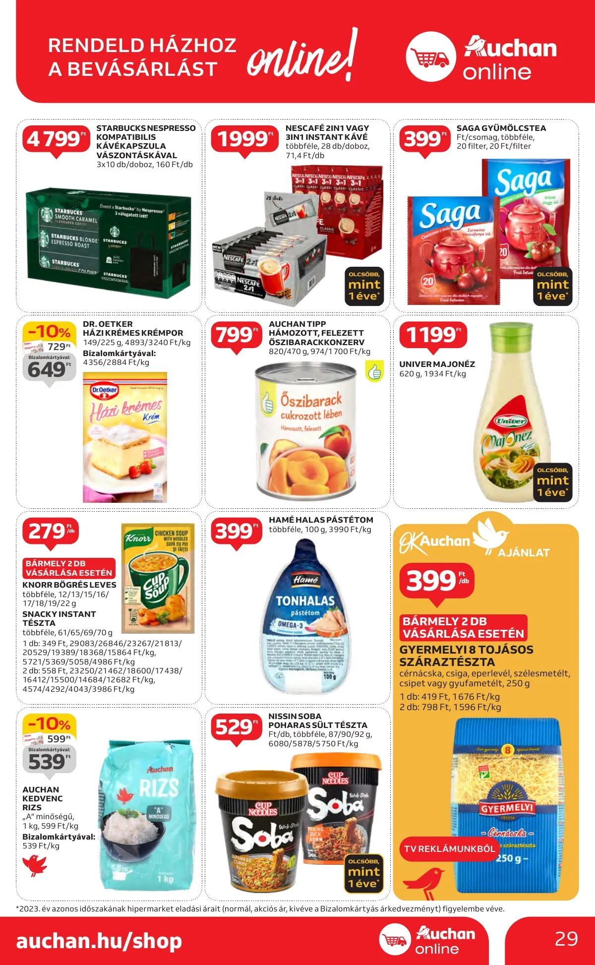 Auchan akciós újság Hipermarket 11.21–11.27 – 29. oldal