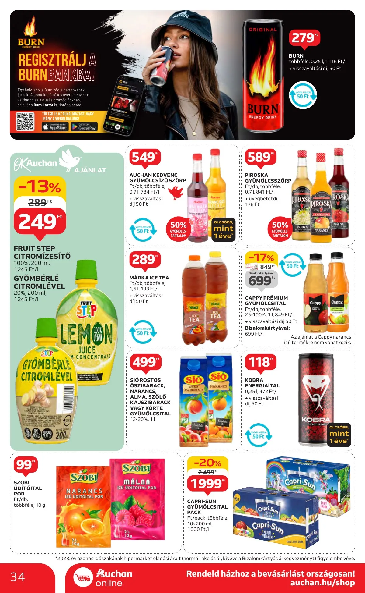 Auchan akciós újság Hipermarket 11.21–11.27 – 34. oldal