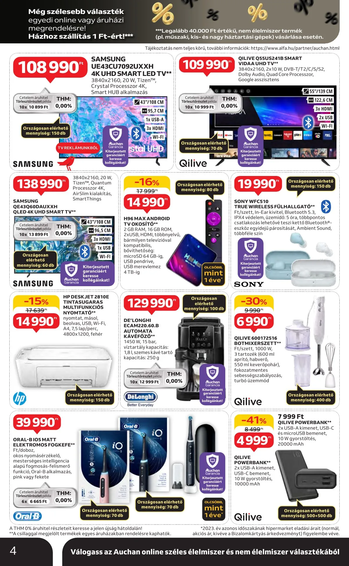 Auchan akciós újság Hipermarket 11.21–11.27 – 4. oldal
