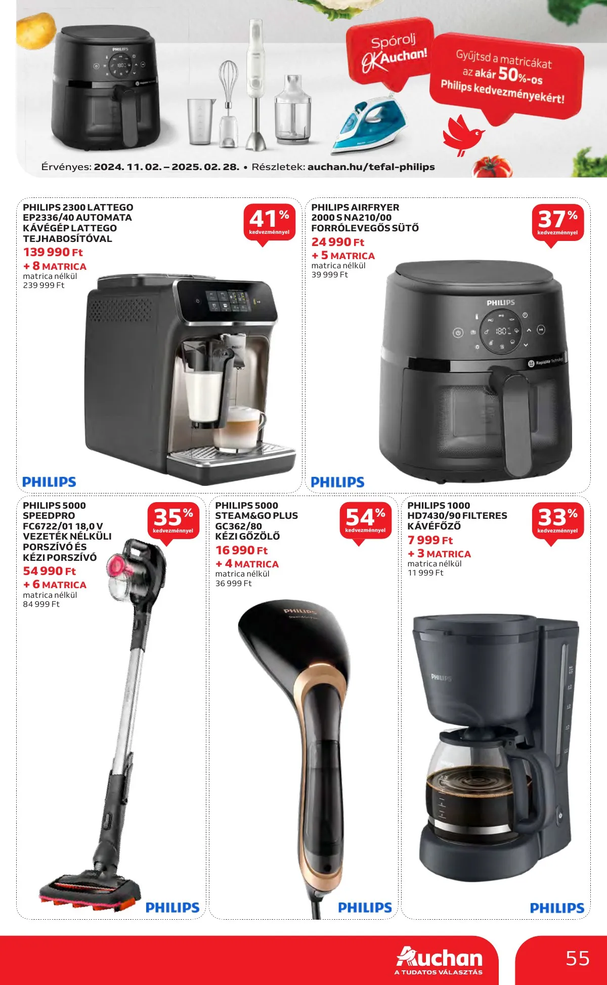 Auchan akciós újság Hipermarket 11.21–11.27 – 55. oldal