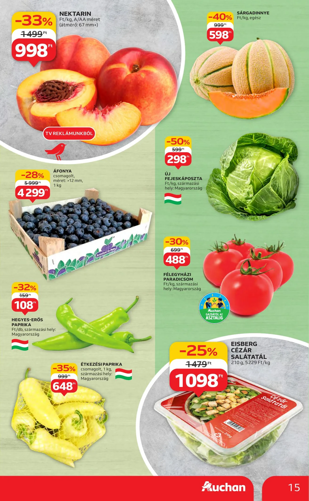 Auchan akciós újság Hipermarket 07.03–07.09 – 15. oldal