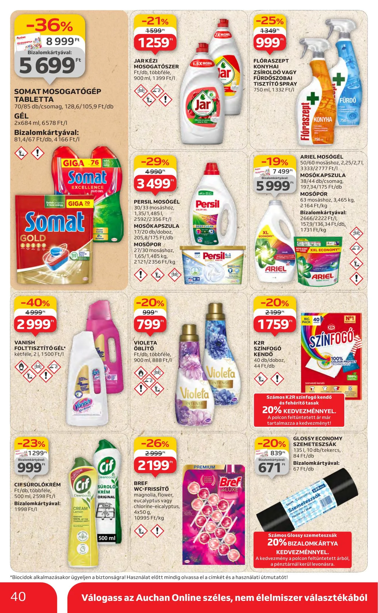 Auchan akciós újság Hipermarket 07.03–07.09 – 40. oldal