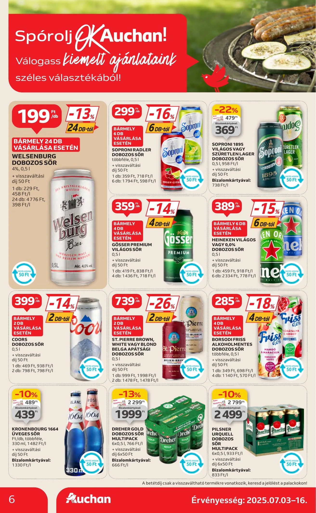 Auchan akciós újság Hipermarket 07.03–07.09 – 6. oldal