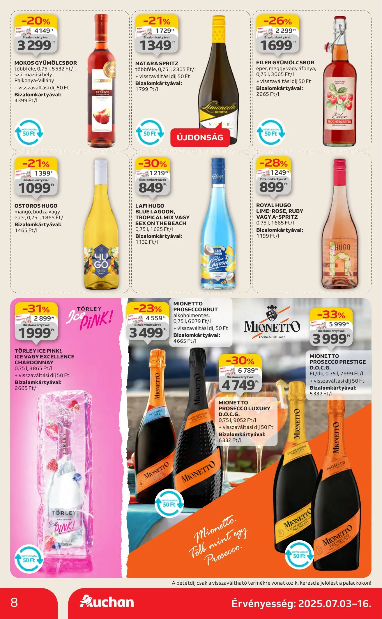 Auchan akciós újság Hipermarket 07.03–07.09 – 8. oldal