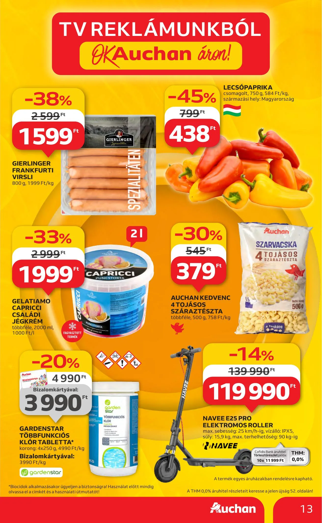 Auchan akciós újság Hipermarket 07.10–07.16 – 13. oldal