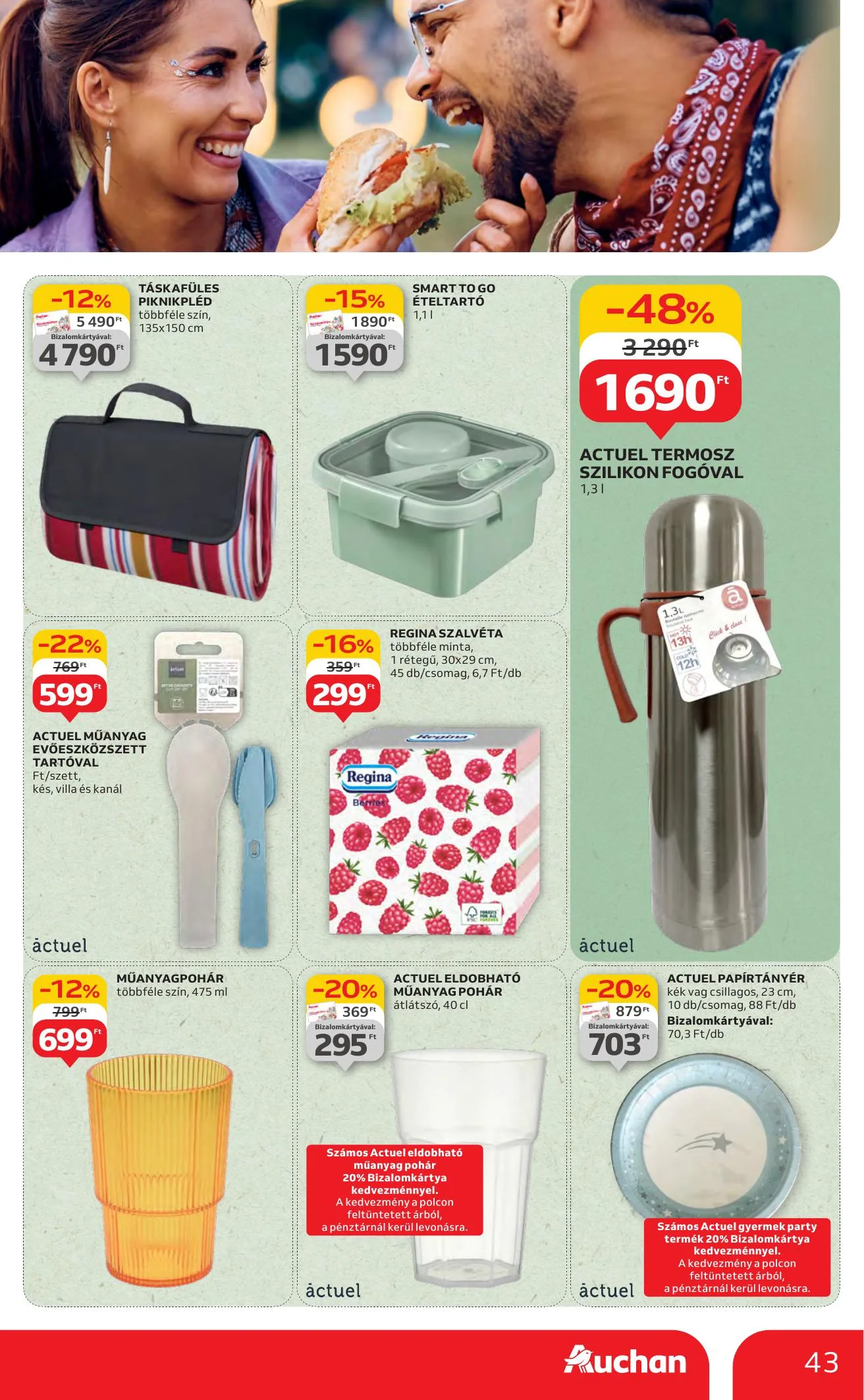 Auchan akciós újság Hipermarket 07.10–07.16 – 43. oldal