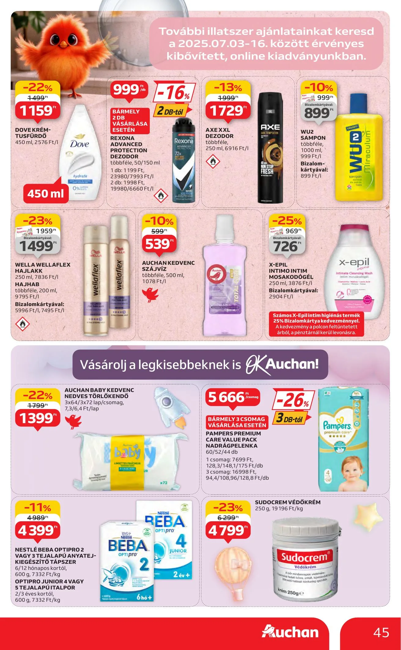 Auchan akciós újság Hipermarket 07.10–07.16 – 45. oldal