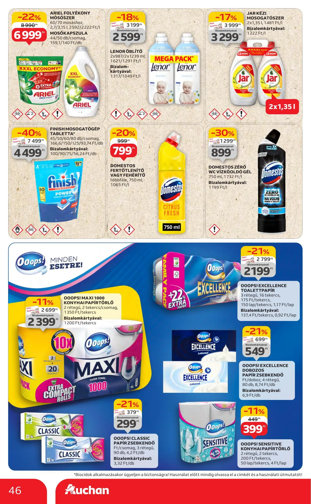 Auchan akciós újság Hipermarket 07.10–07.16 – 46. oldal