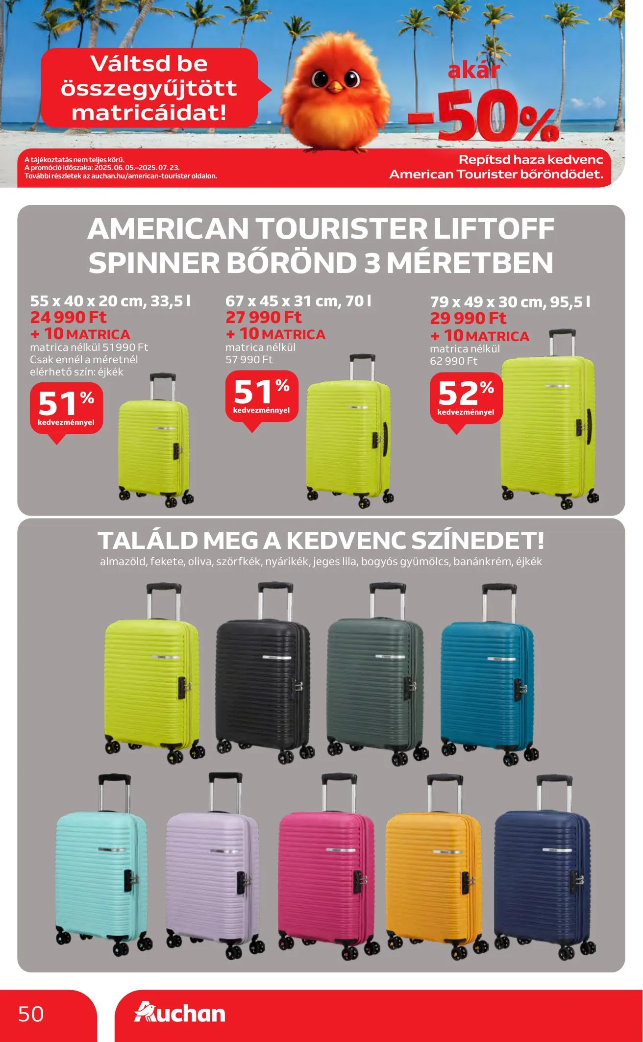 Auchan akciós újság Hipermarket 07.10–07.16 – 50. oldal