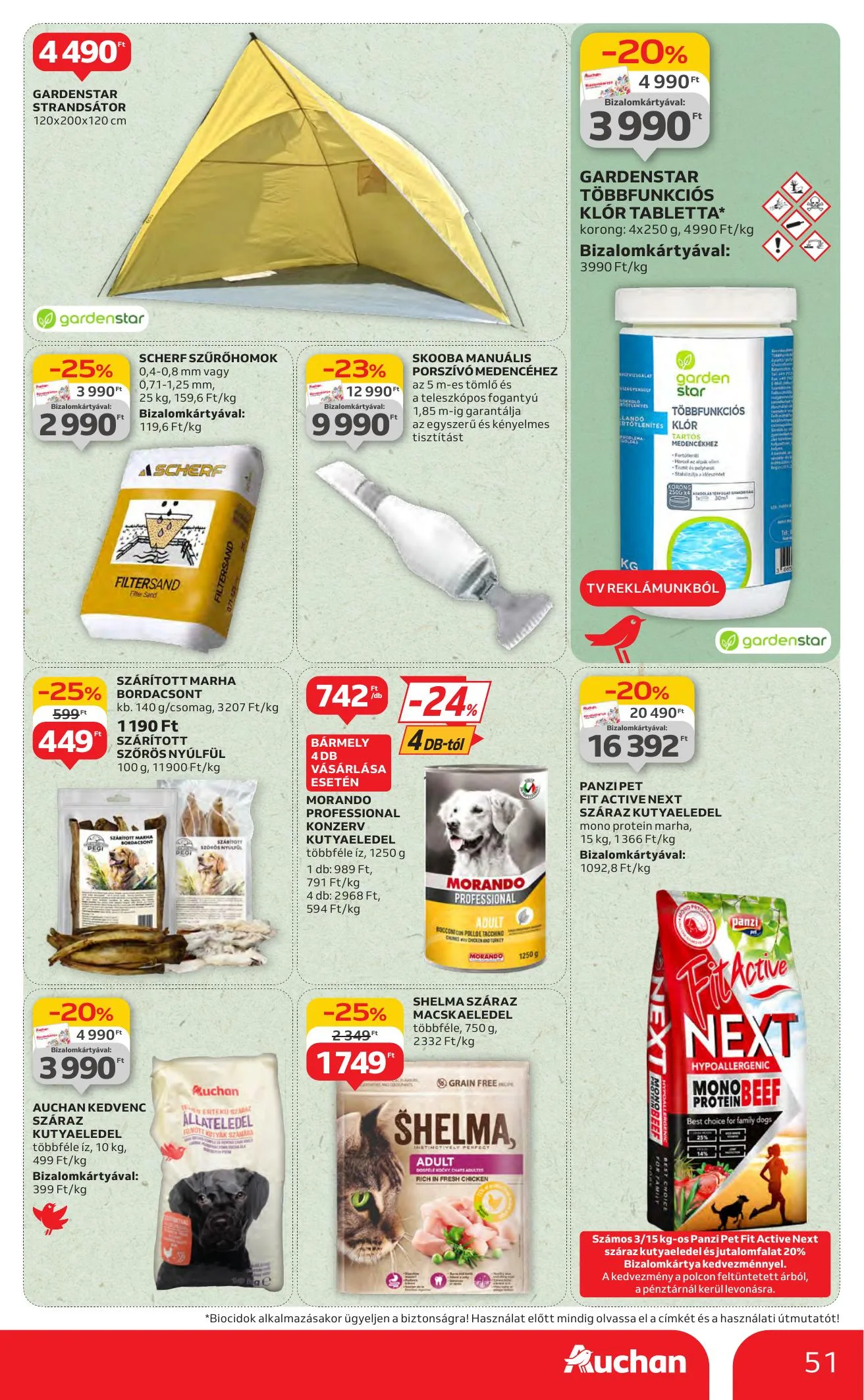 Auchan akciós újság Hipermarket 07.10–07.16 – 51. oldal