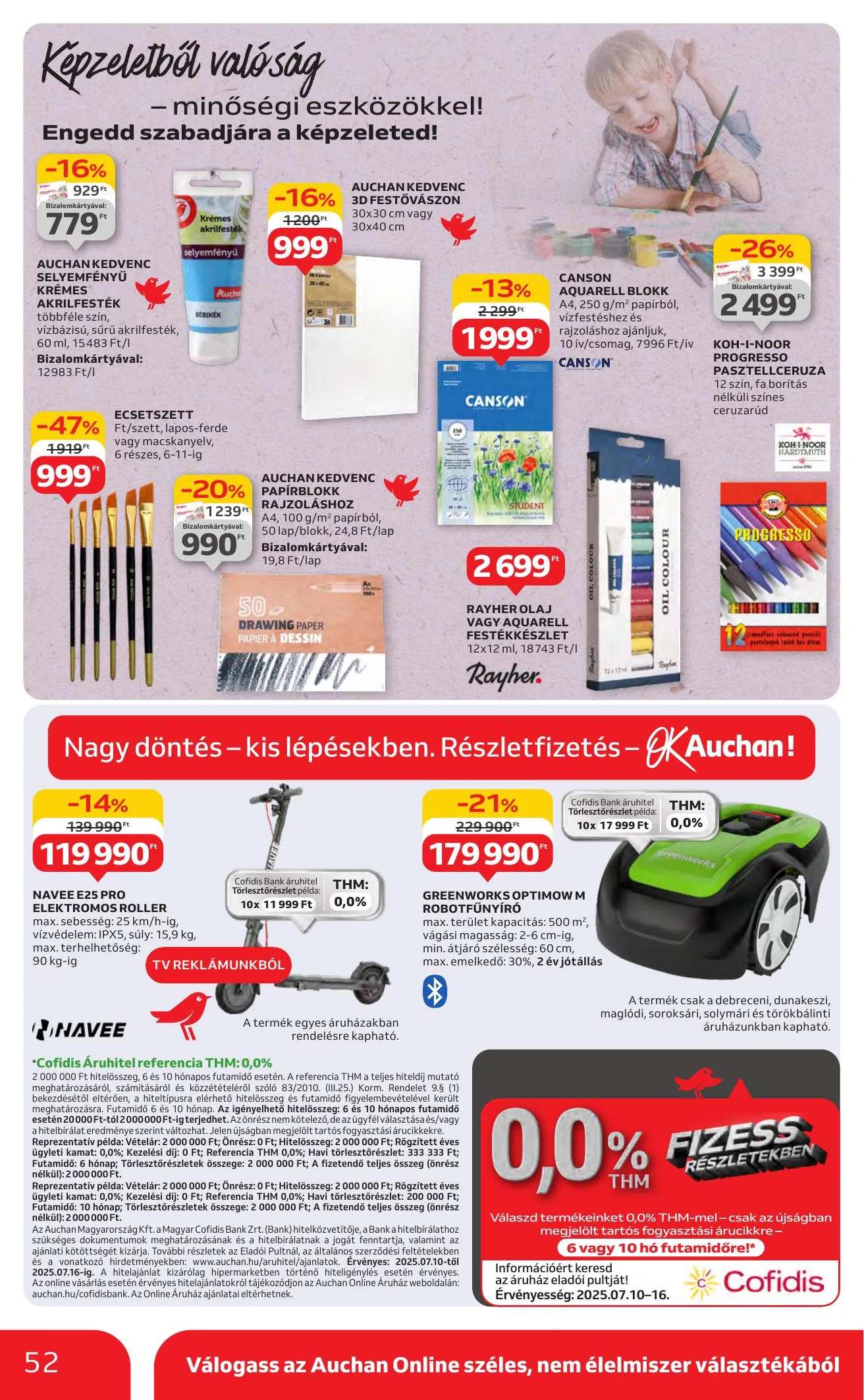 Auchan akciós újság Hipermarket 07.10–07.16 – 52. oldal