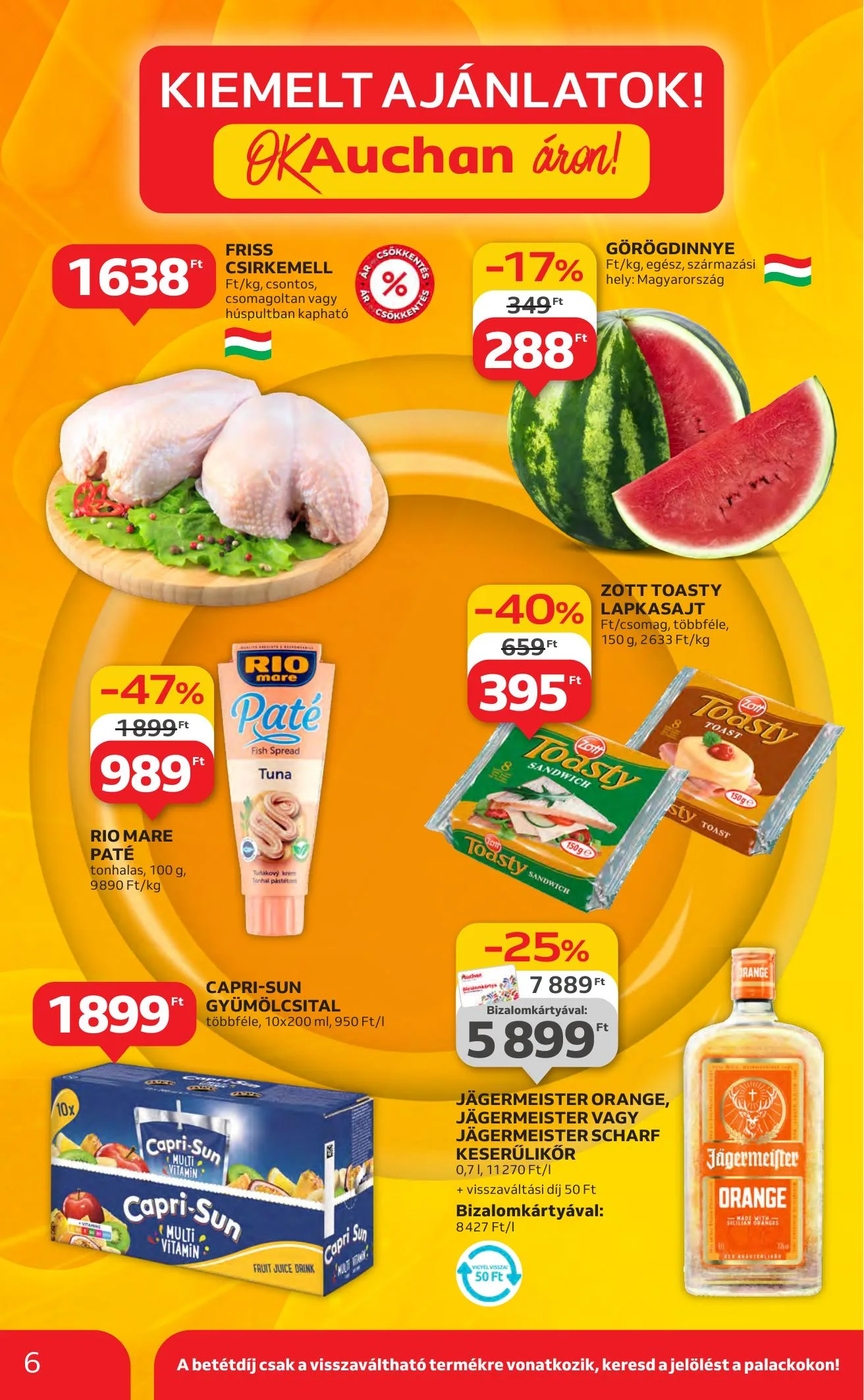 Auchan akciós újság Hipermarket 07.10–07.16 – 6. oldal