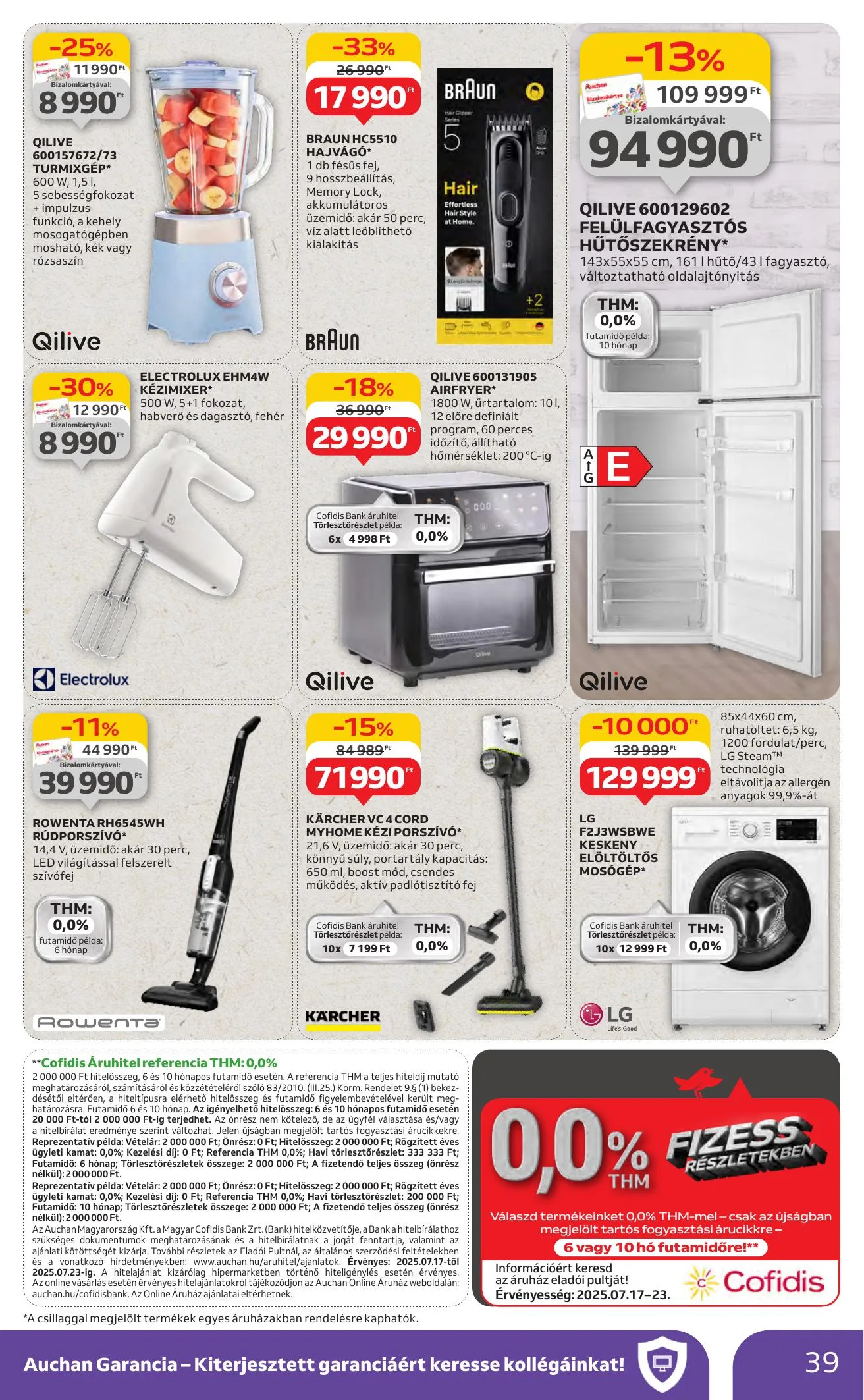 Auchan akciós újság Hipermarket 07.17–07.23 – 39. oldal
