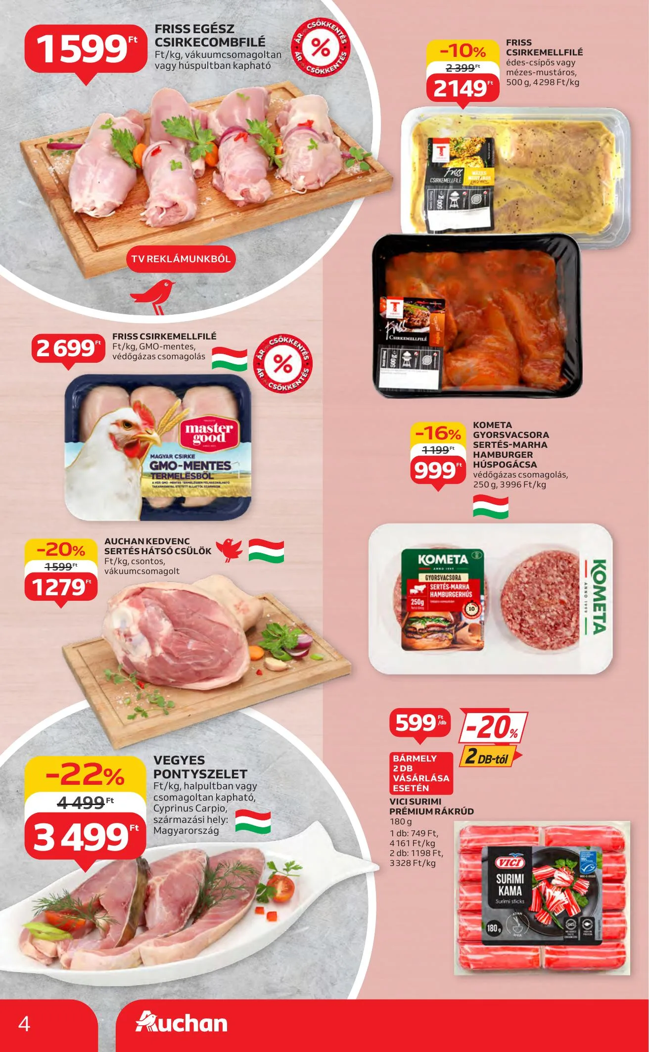Auchan akciós újság Hipermarket 07.17–07.23 – 4. oldal
