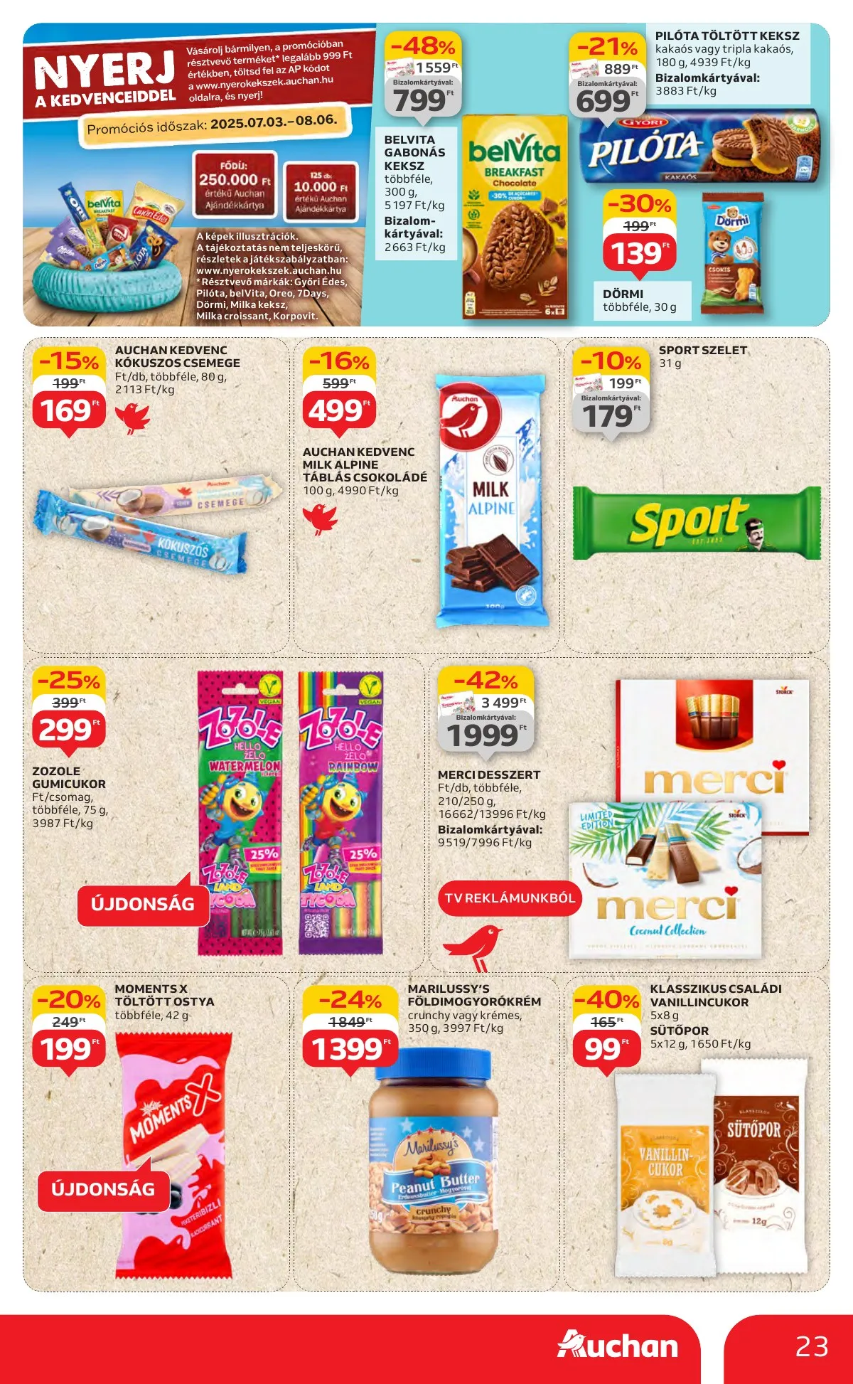Auchan akciós újság Hipermarket 07.24–07.30 – 23. oldal