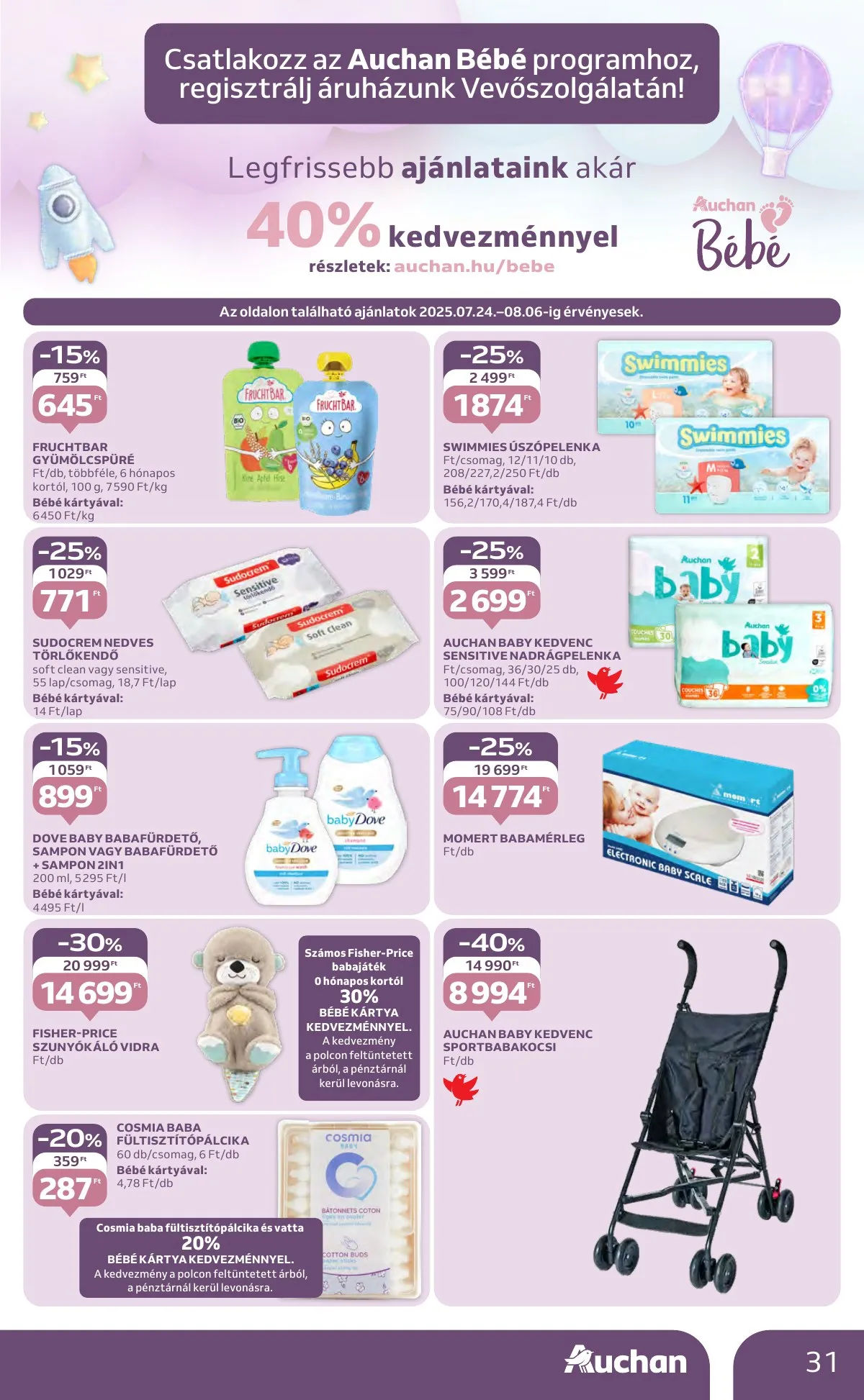 Auchan akciós újság Hipermarket 07.24–07.30 – 31. oldal