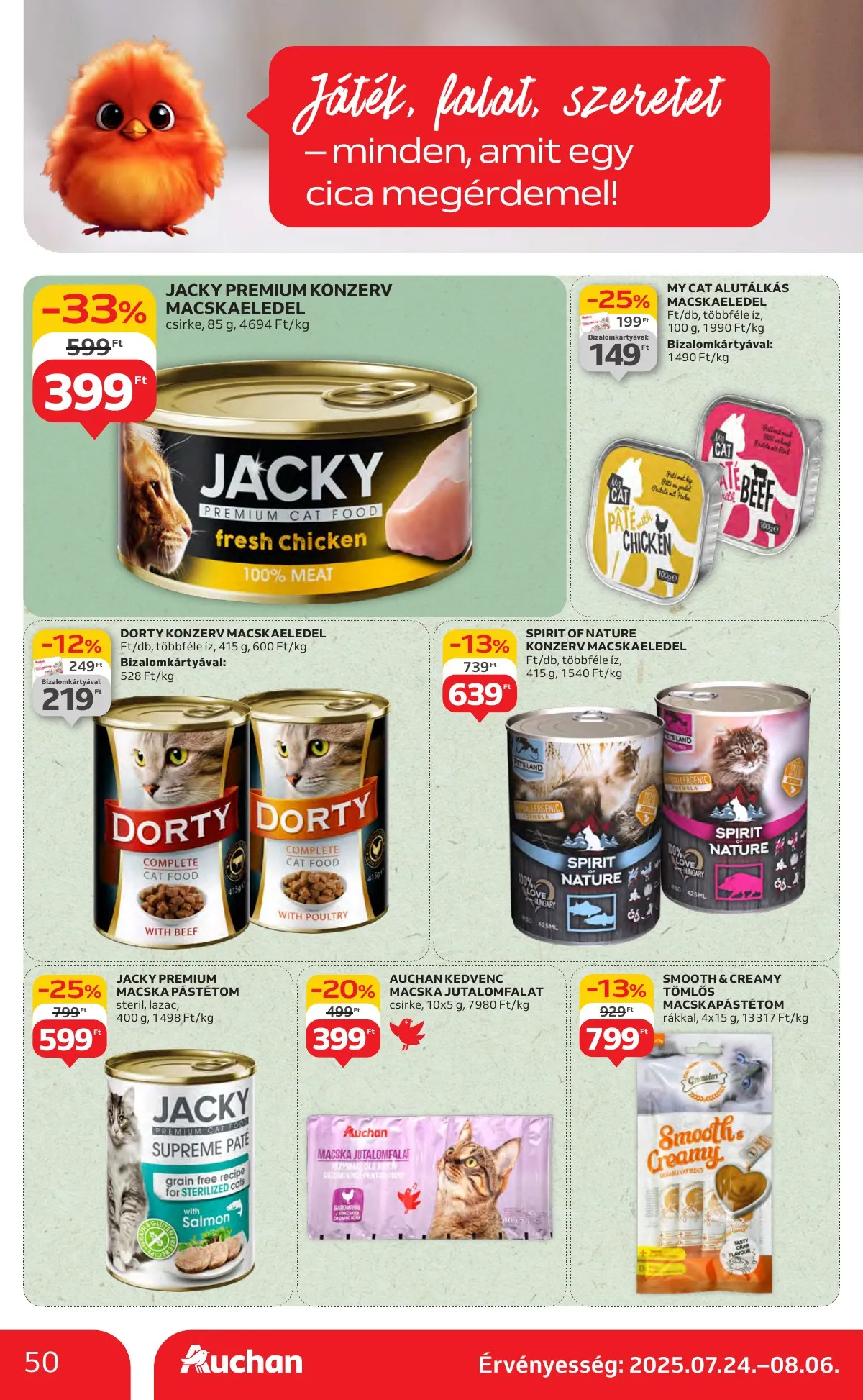 Auchan akciós újság Hipermarket 07.24–07.30 – 50. oldal