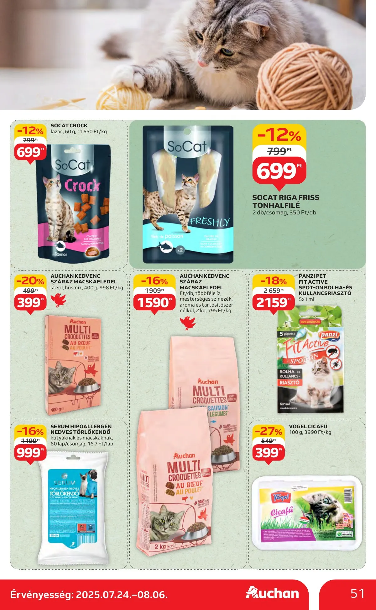 Auchan akciós újság Hipermarket 07.24–07.30 – 51. oldal