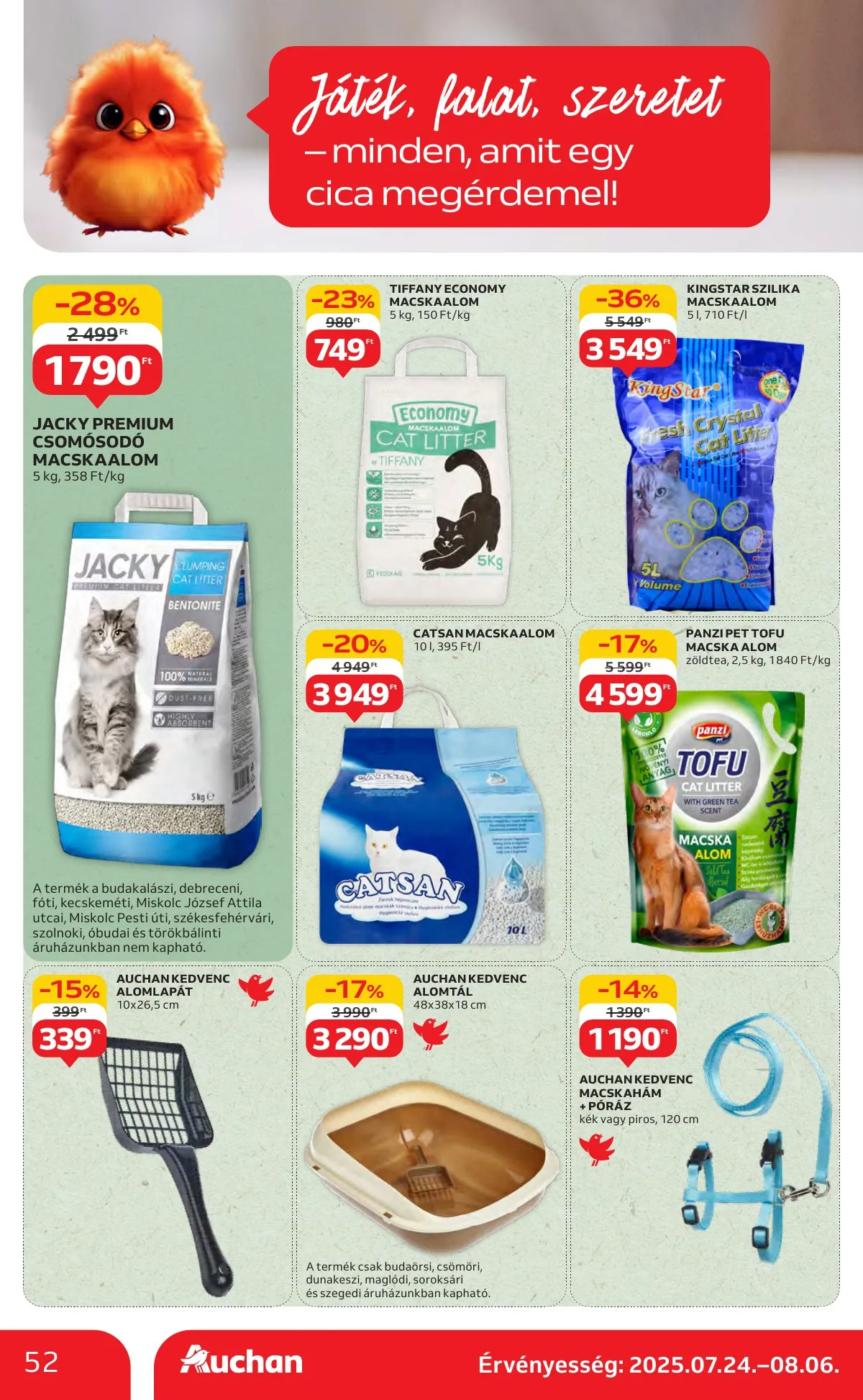 Auchan akciós újság Hipermarket 07.24–07.30 – 52. oldal