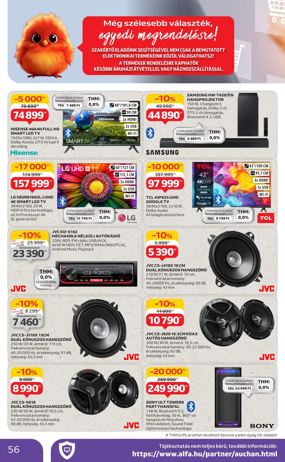 Auchan akciós újság Hipermarket 07.24–07.30 – 56. oldal