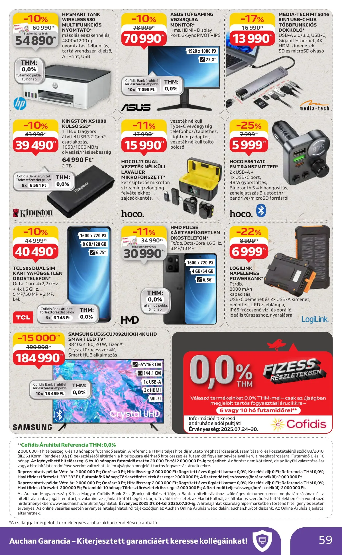 Auchan akciós újság Hipermarket 07.24–07.30 – 59. oldal