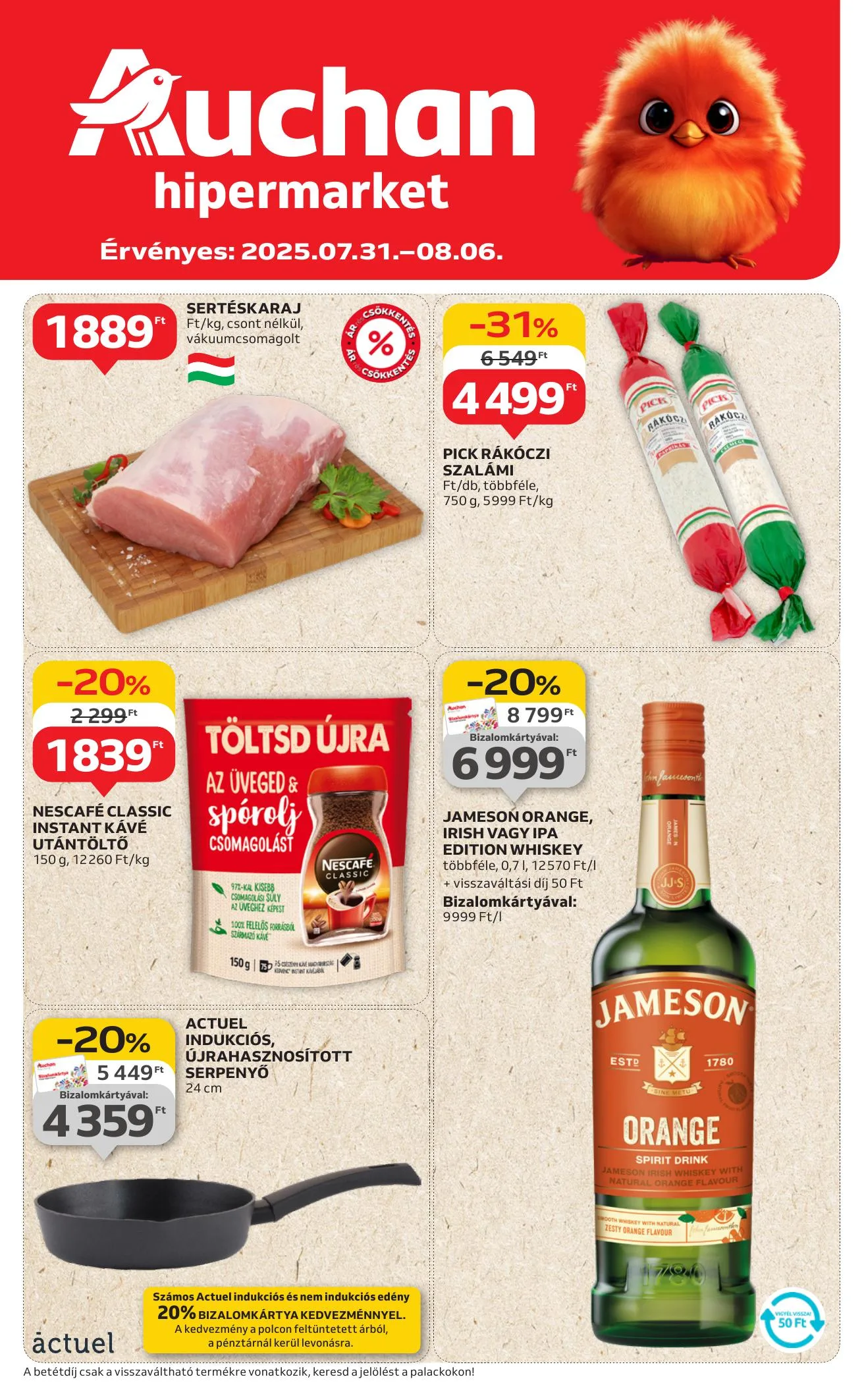 Auchan akciós újság Hipermarket 07.31–08.06