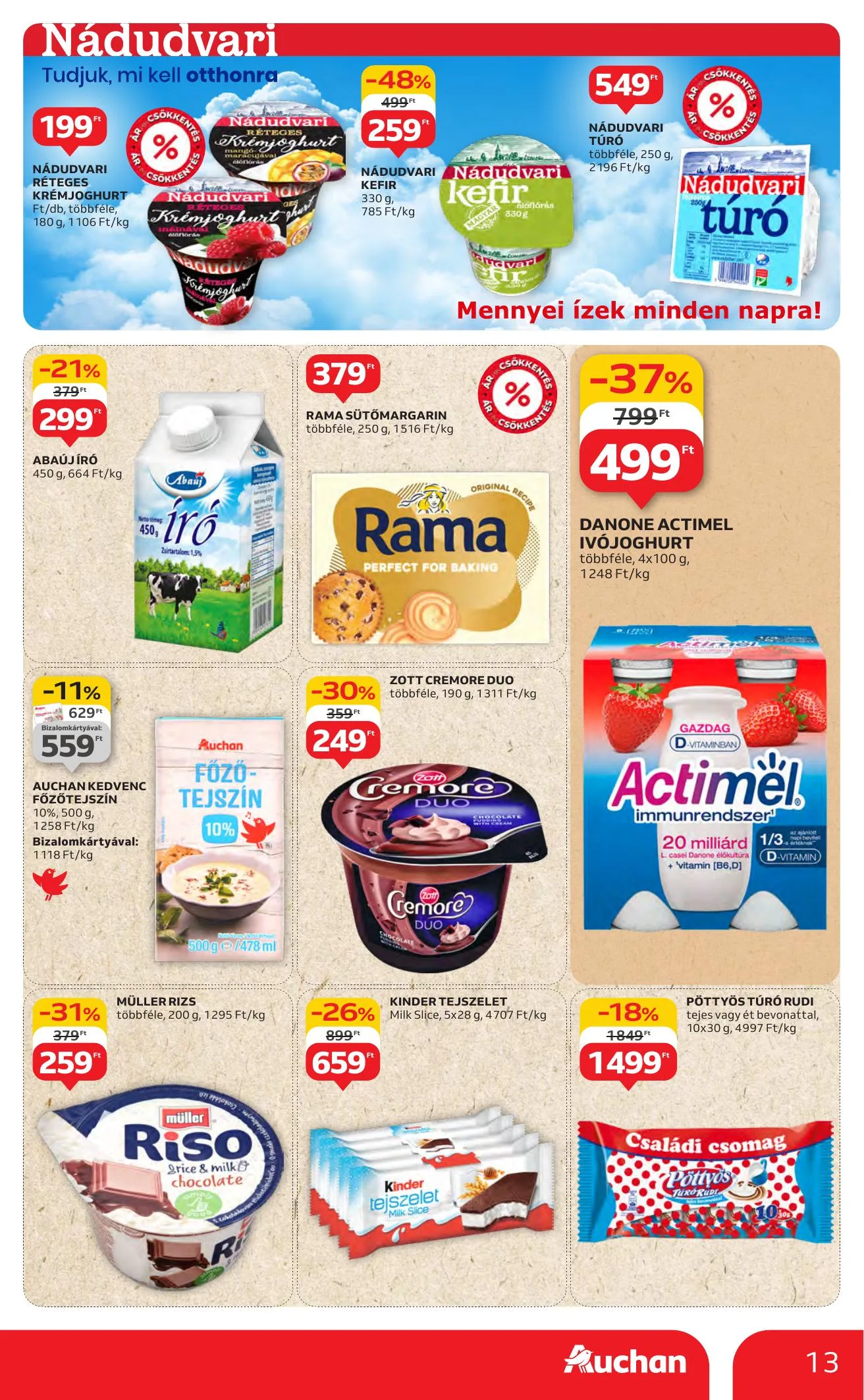Auchan akciós újság Hipermarket 07.31–08.06 – 13. oldal
