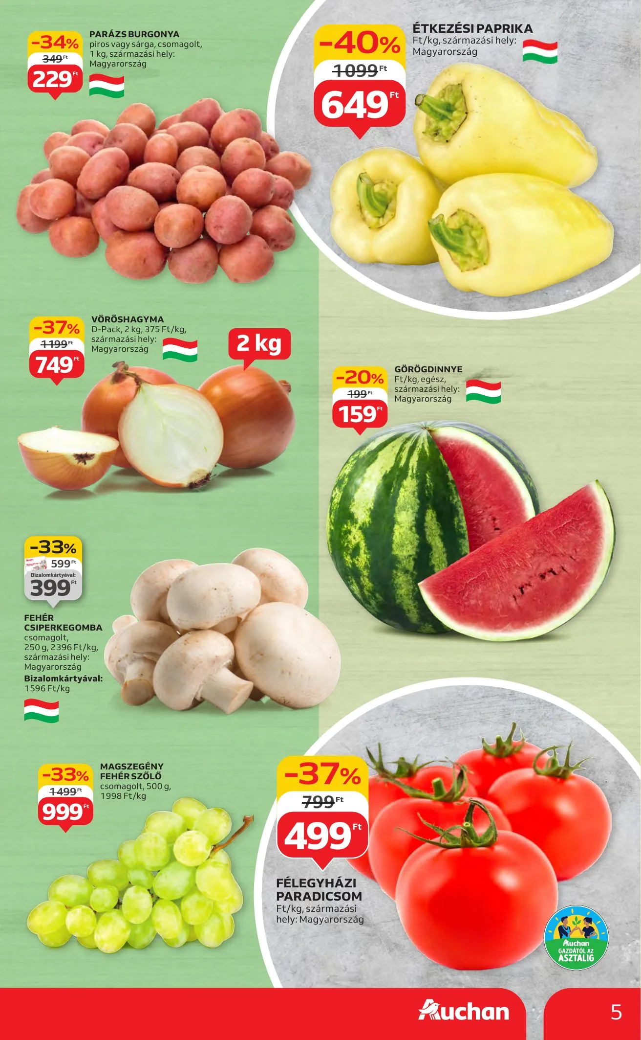 Auchan akciós újság Hipermarket 07.31–08.06 – 5. oldal