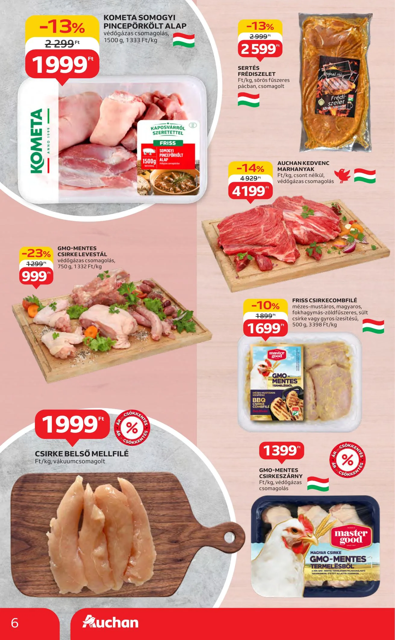 Auchan akciós újság Hipermarket 07.31–08.06 – 6. oldal