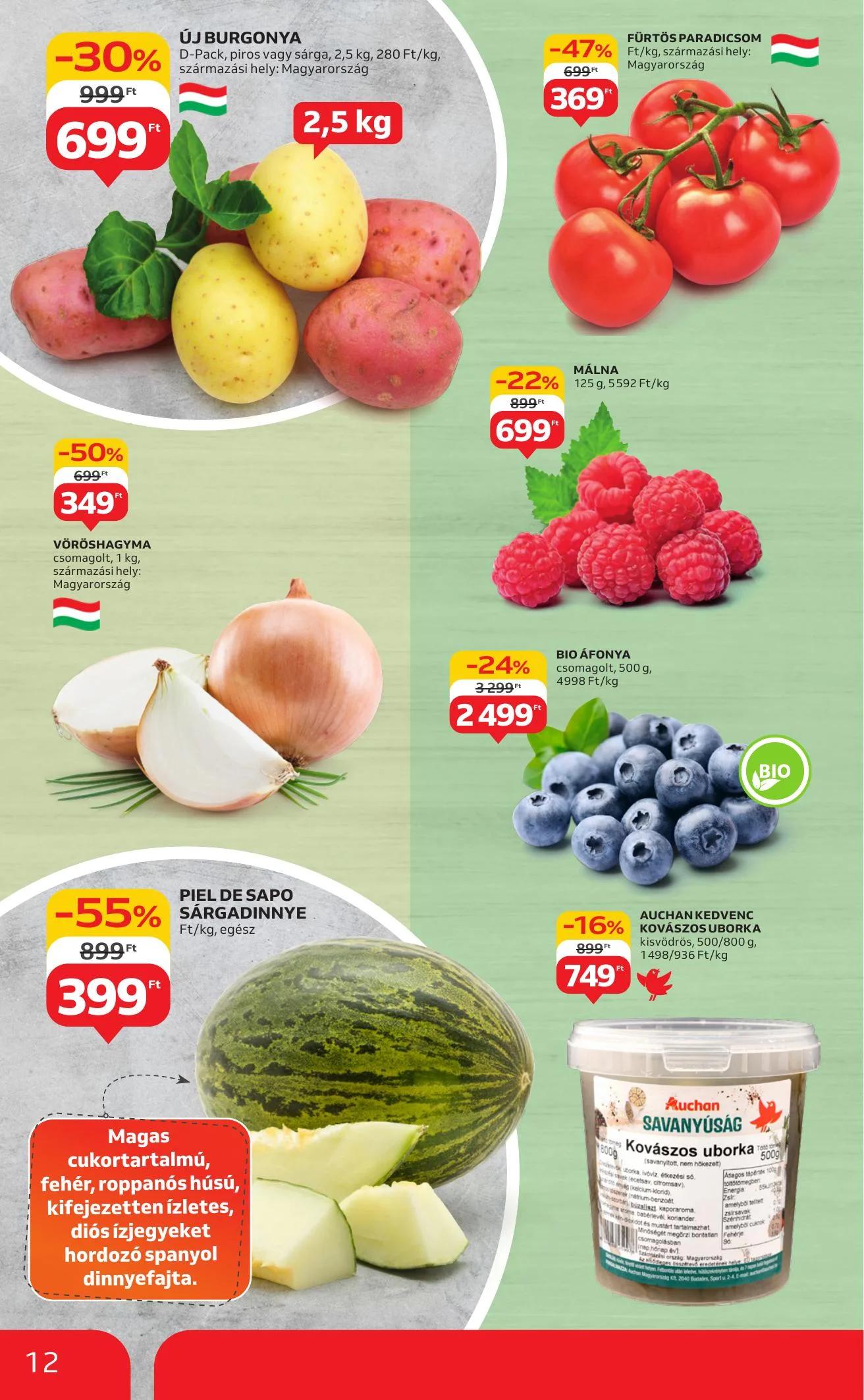 Auchan akciós újság Hipermarket 08.07–08.13 – 12. oldal