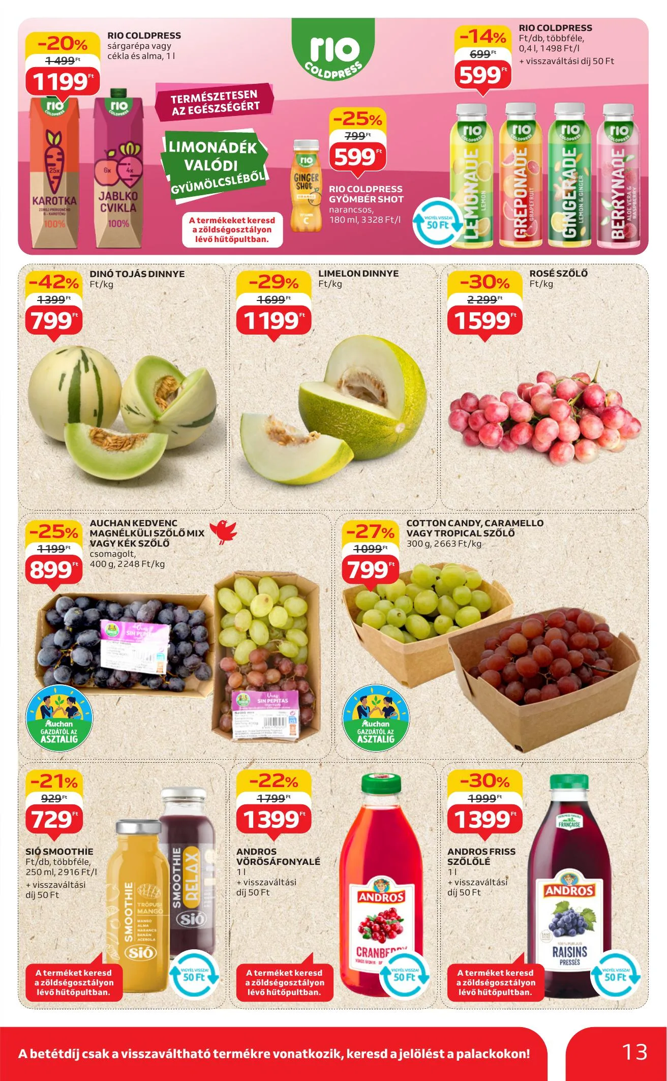 Auchan akciós újság Hipermarket 08.07–08.13 – 13. oldal