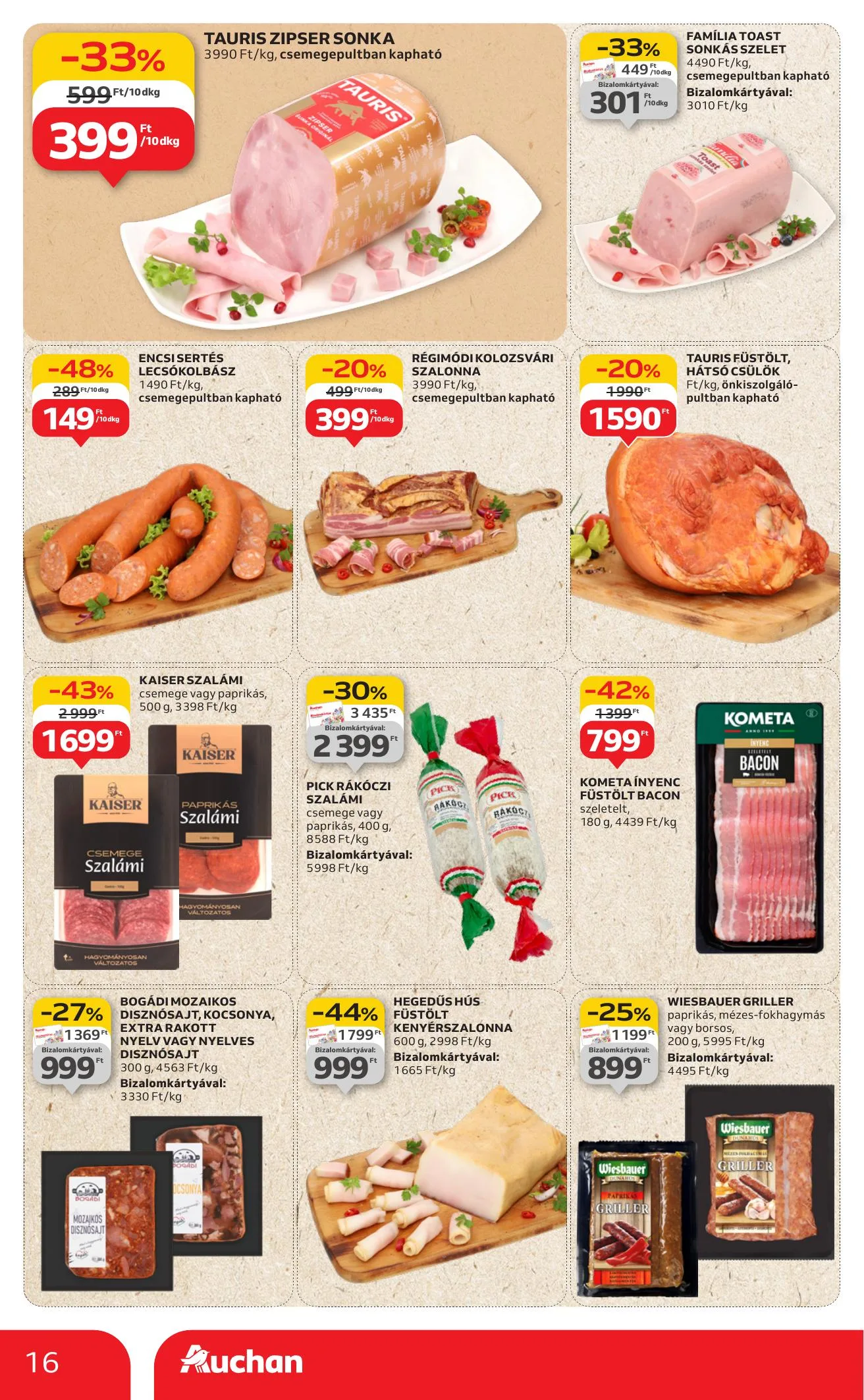 Auchan akciós újság Hipermarket 08.07–08.13 – 16. oldal