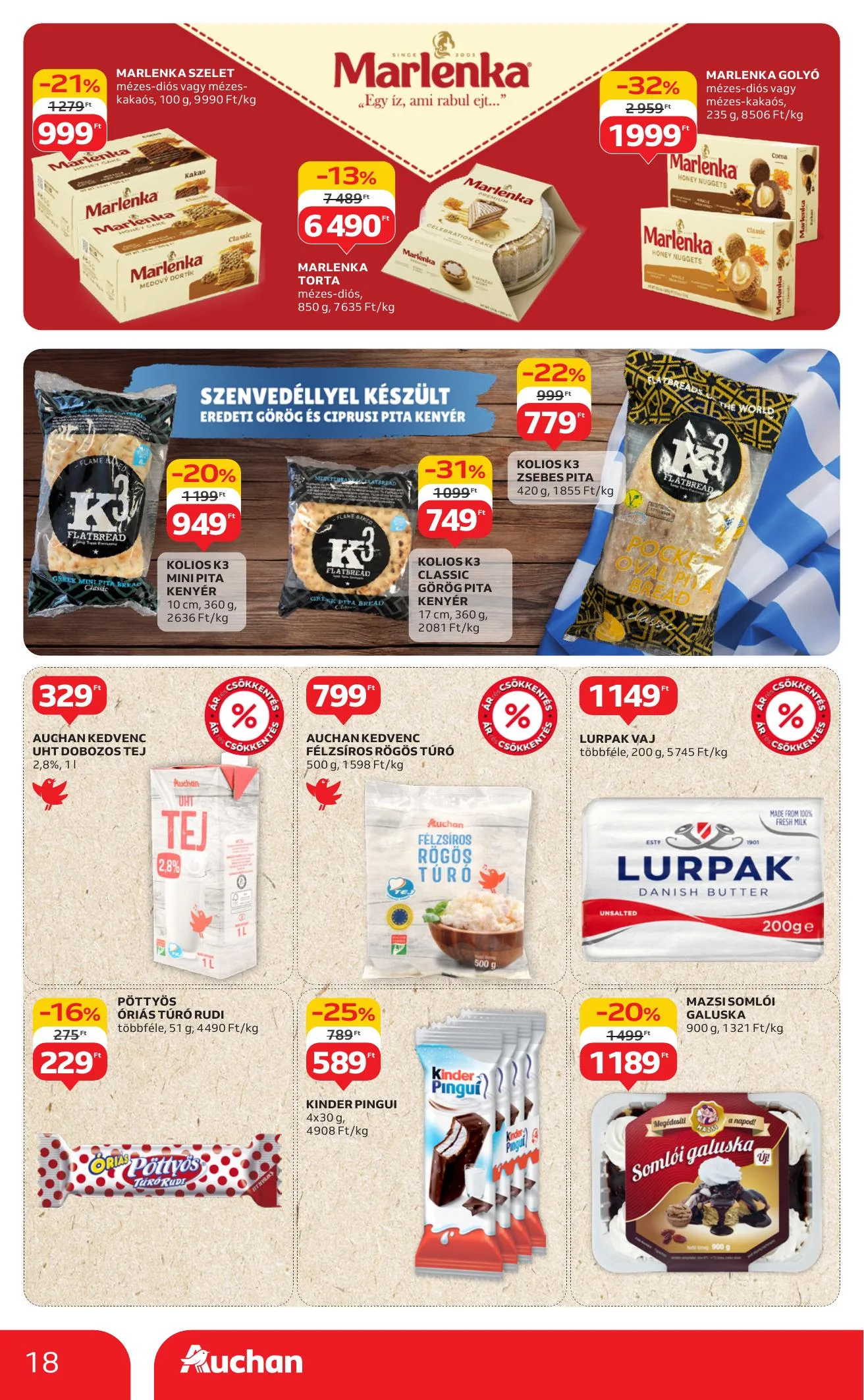 Auchan akciós újság Hipermarket 08.07–08.13 – 18. oldal