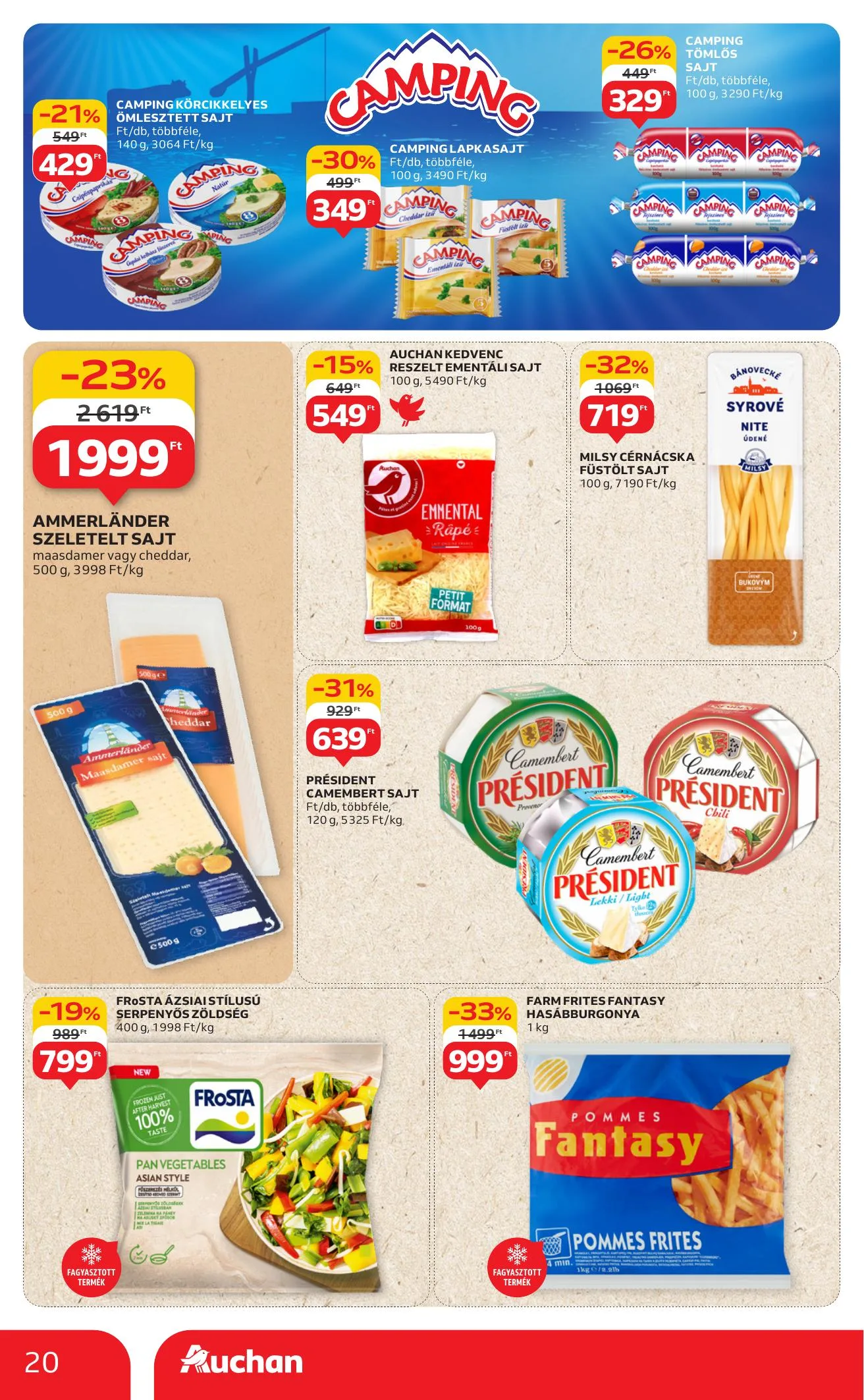 Auchan akciós újság Hipermarket 08.07–08.13 – 20. oldal