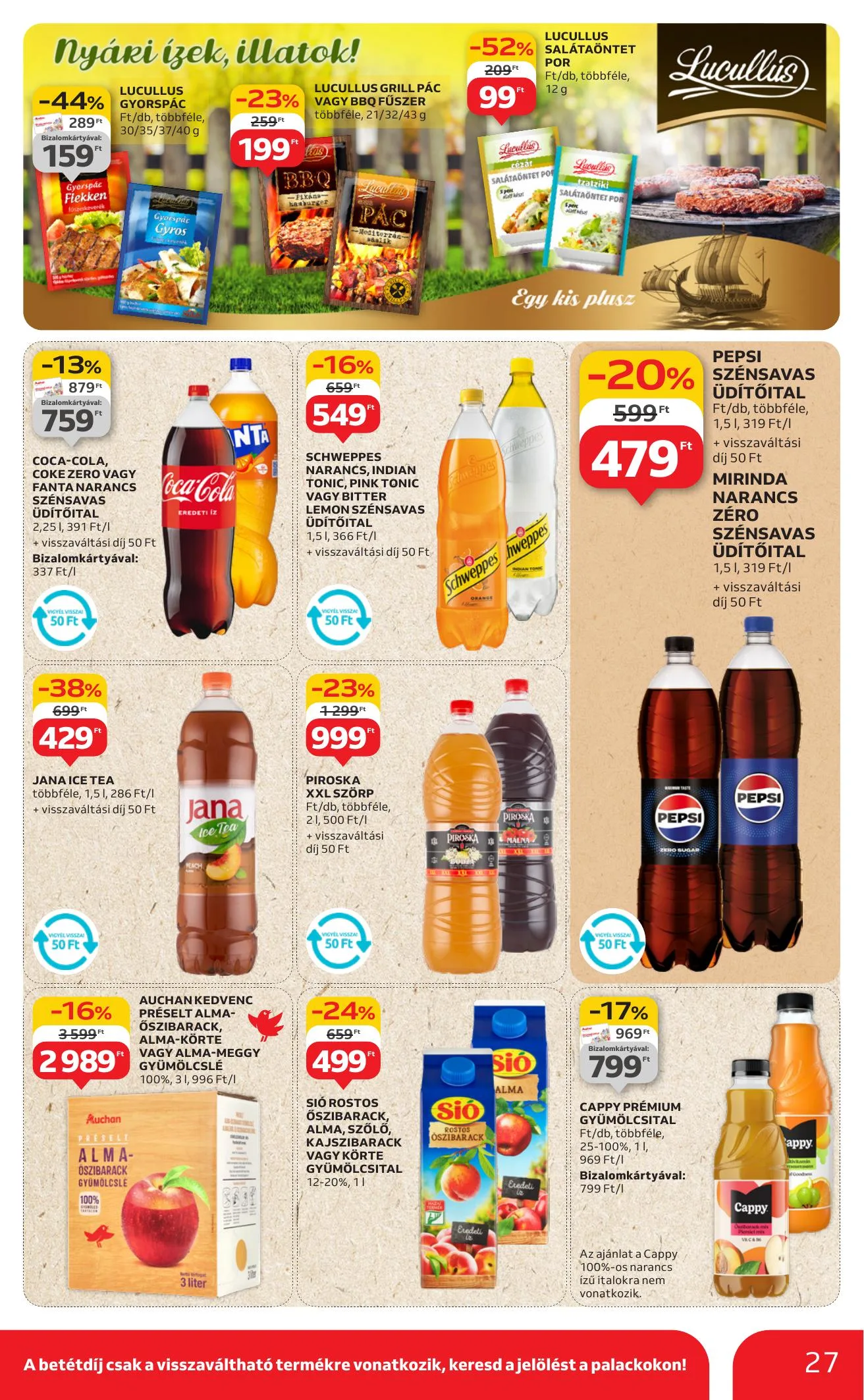 Auchan akciós újság Hipermarket 08.07–08.13 – 27. oldal