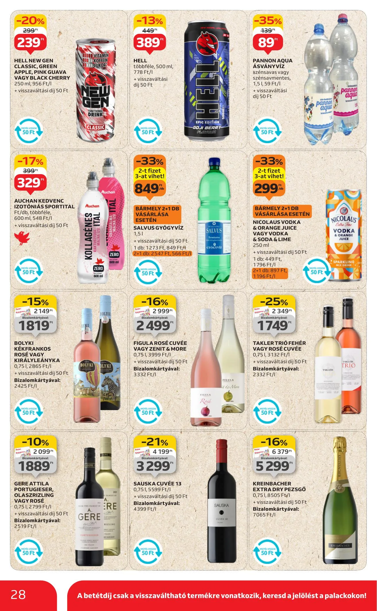 Auchan akciós újság Hipermarket 08.07–08.13 – 28. oldal